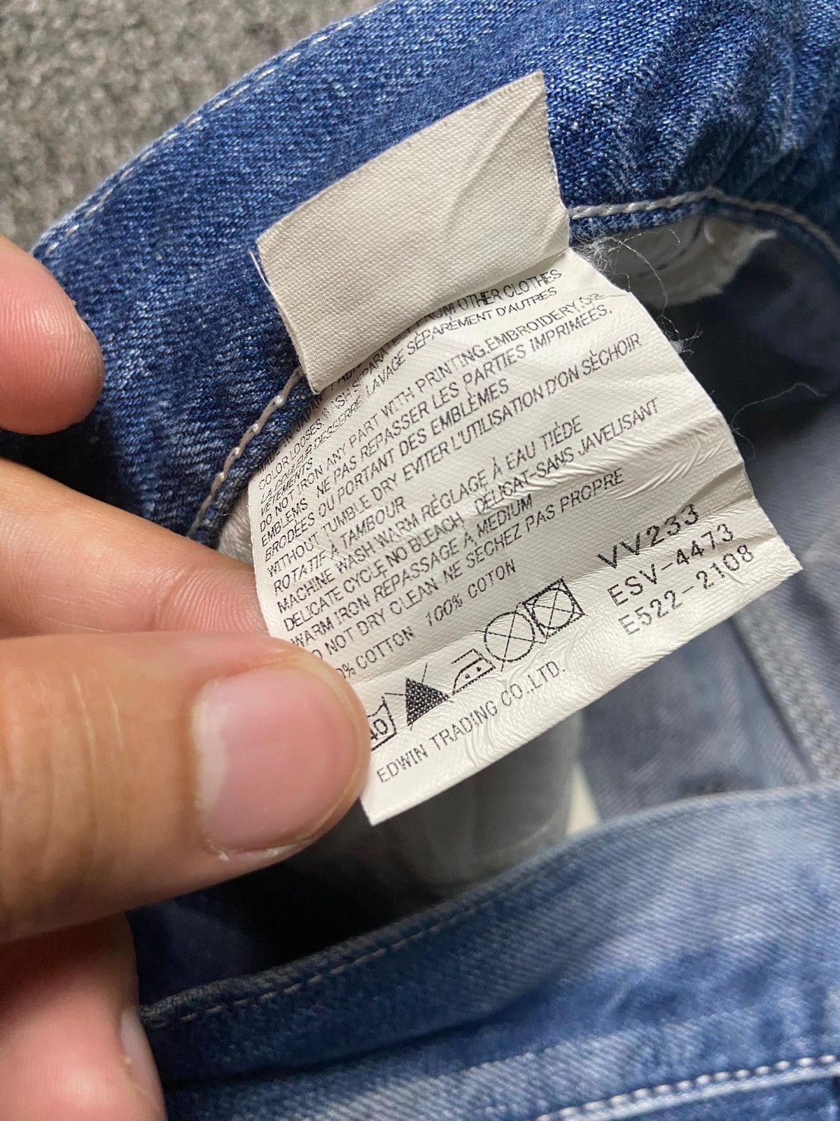 Edwin Edwin + Vienus Something Distressed Denim Jeans (171) Size US 30 / EU 46 - 7 Thumbnail