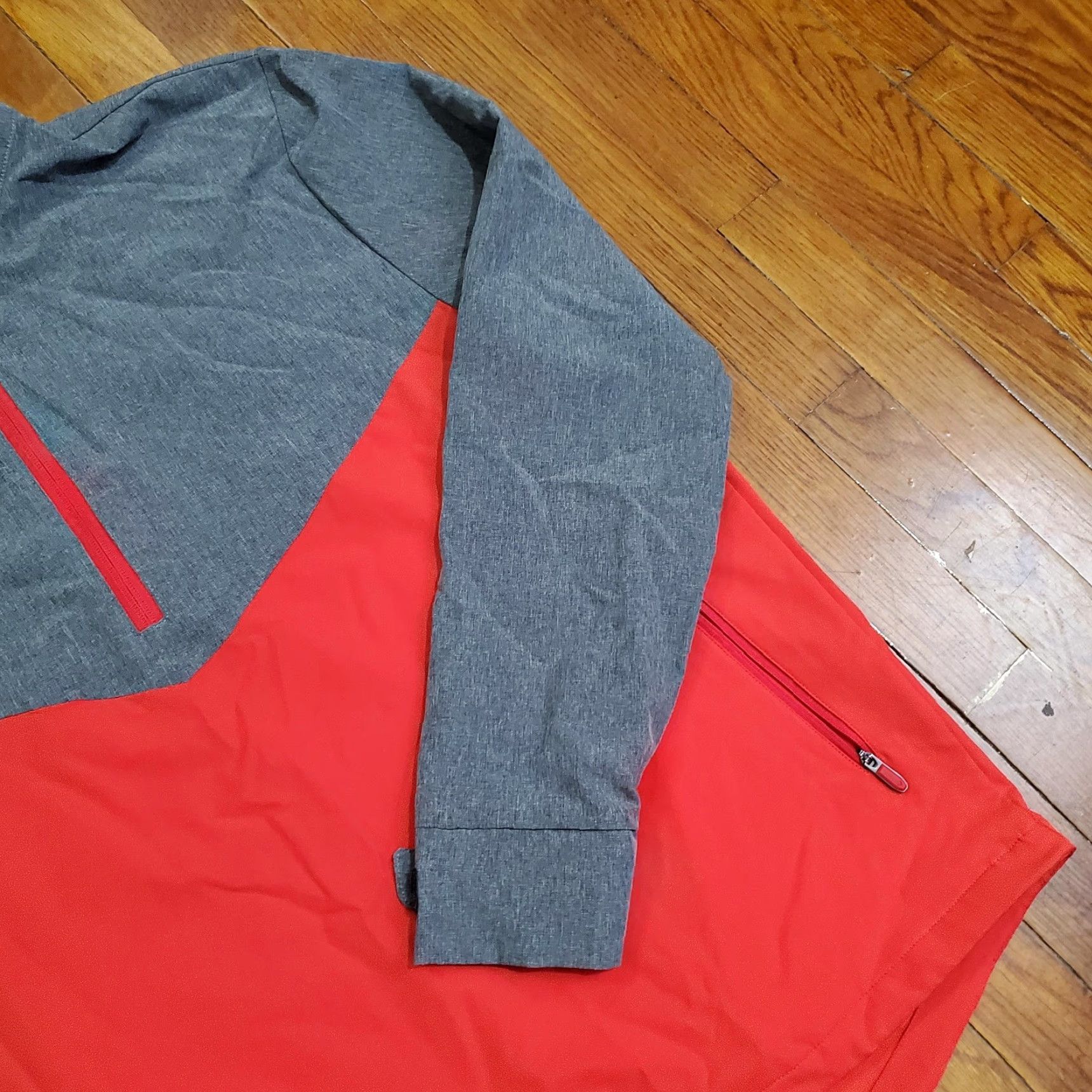 Callaway Callaway Weather Series Jacket Mens M Red Gray 1/4 Zip Windbreaker Golf Softshell Closeout? Size US M / EU 48-50 / 2 - 4 Thumbnail