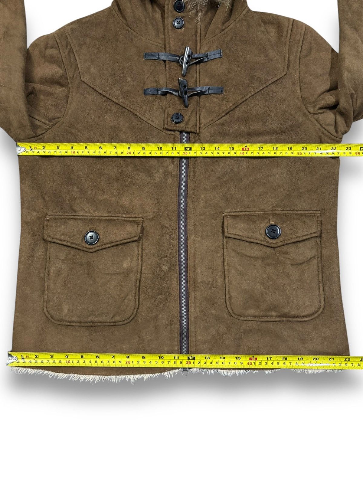 If Six Was Nine Semantic Design Faux Suede Raccoon Fur Hooded Punk Jacket Size US M / EU 48-50 / 2 - 17 Thumbnail