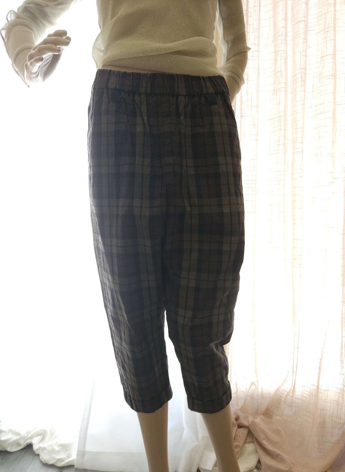 Vintage Rare Vintage Tie Wrap Skirt Cropped Pants Set By Whiplë Size 29" - 8 Thumbnail