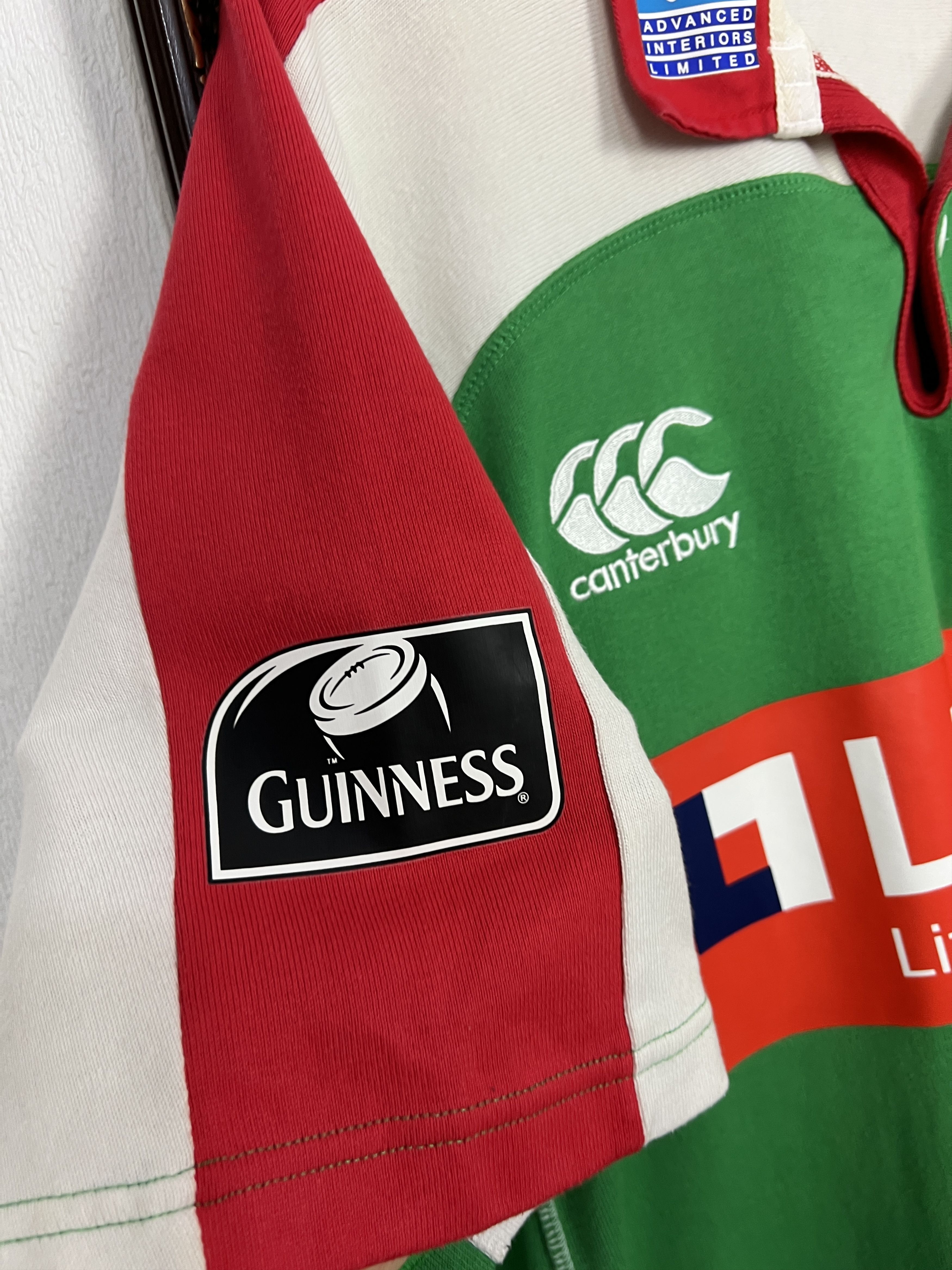 Vintage Canterbury London Irish Rugby Jersey Trikot Player Issue Size US XL / EU 56 / 4 - 5 Thumbnail