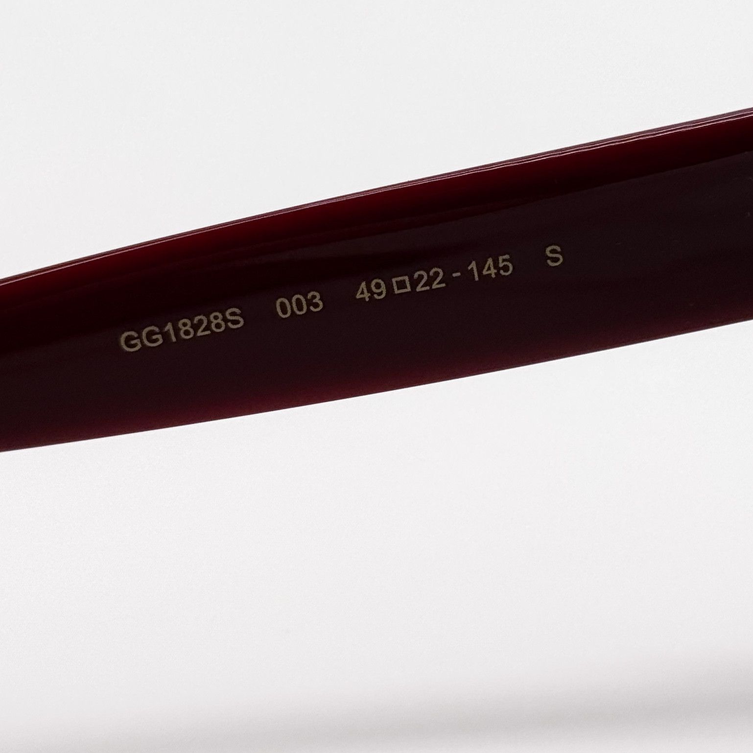 Gucci NEW GUCCI GG1828S 003 WOMEN SHINY SOLID BURGUNDY SUNGLASSES Size ONE SIZE - 10 Thumbnail