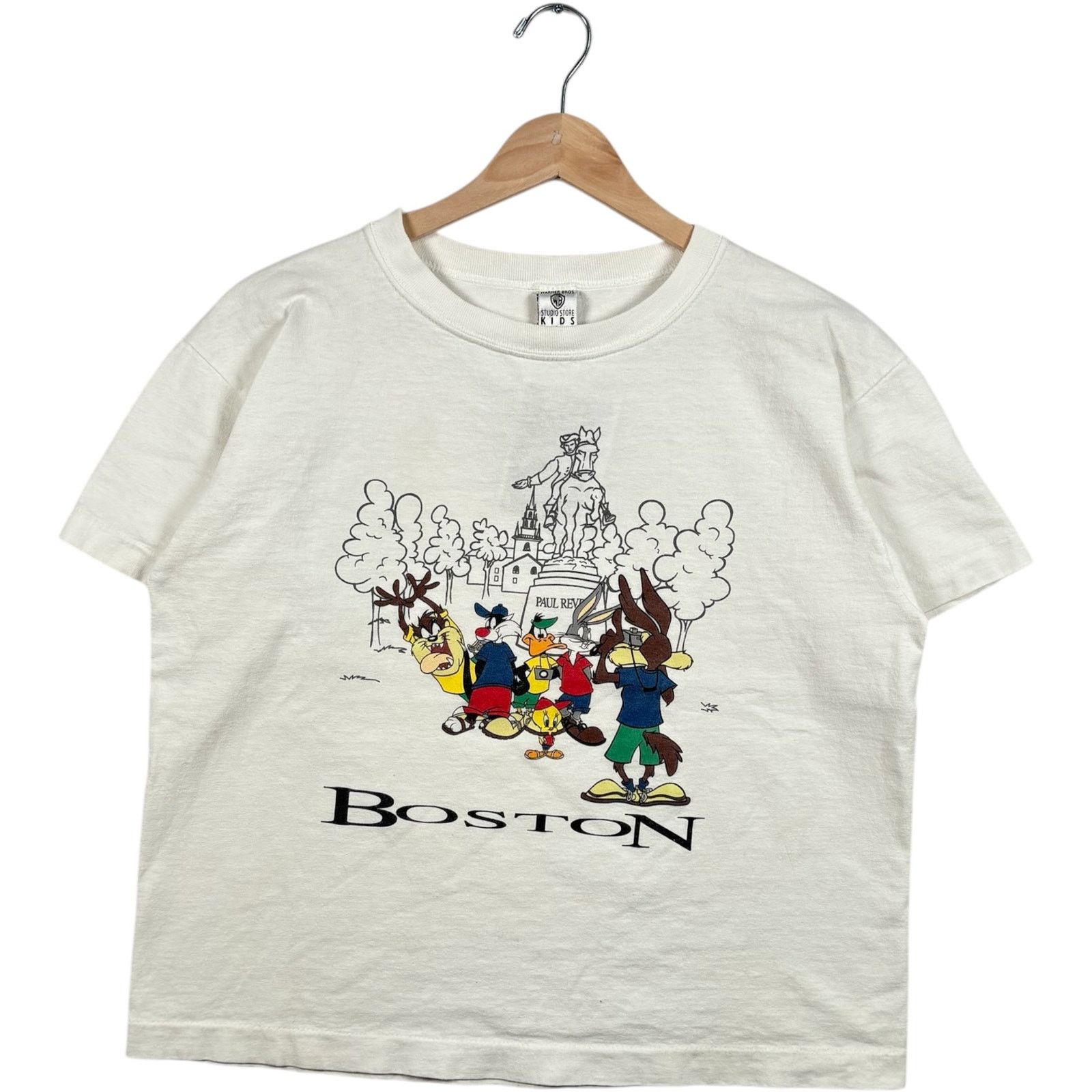 Warner Bros Vintage Youth Looney Tunes Boston Souvenir Tee L Size US S / EU 44-46 / 1 - 1 Thumbnail