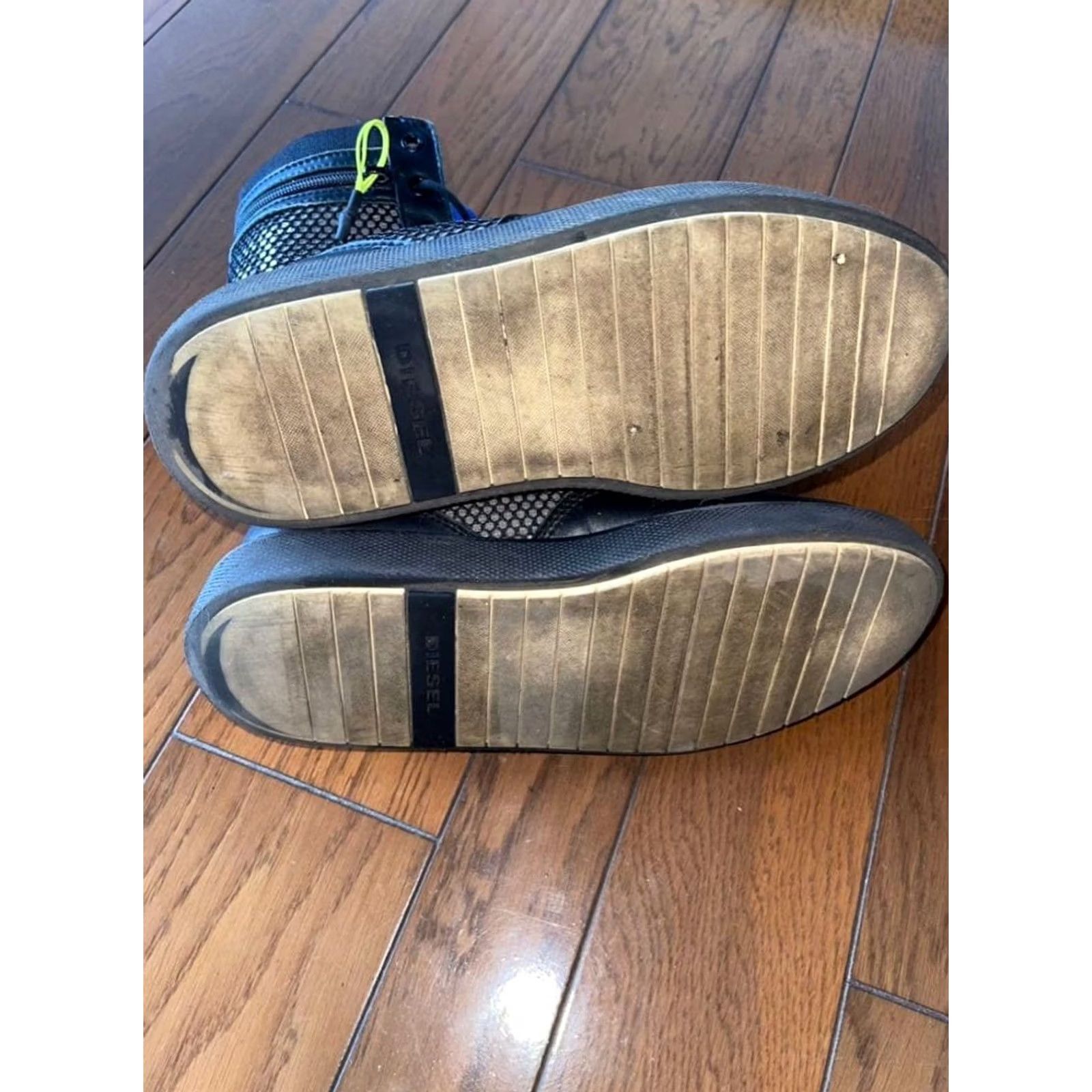 Diesel Diesel Men 9.0US High Cut Zip Sneakers H-Cage Dbz Vintage ITA Sneakers City 90s 00s Mens Size US 9 / EU 42 - 3 Thumbnail