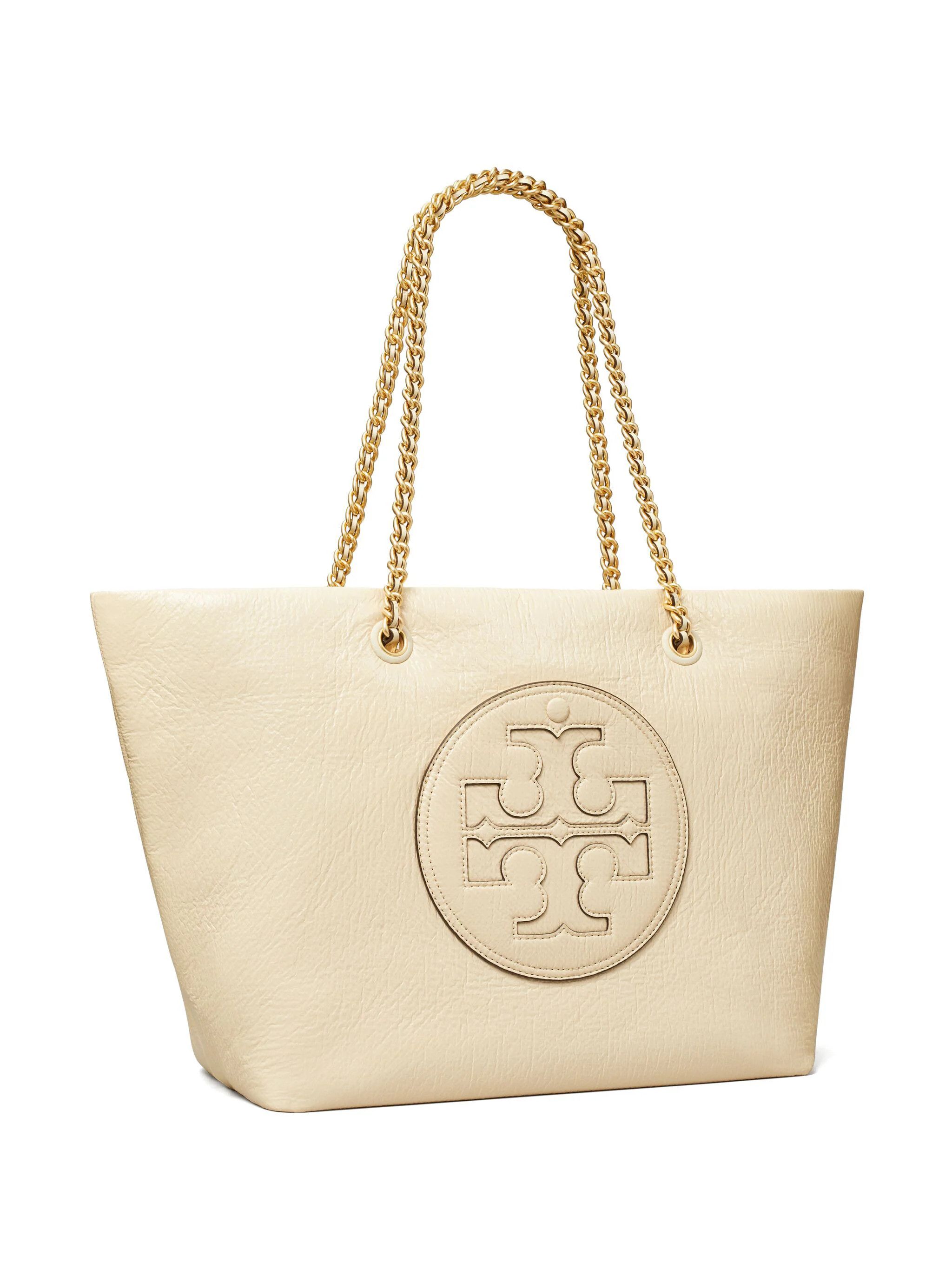 Tory Burch o1s22i1n1024 Size: OS / Crinkled Ella Shopping Bag in Ivory Size ONE SIZE - 4 Thumbnail