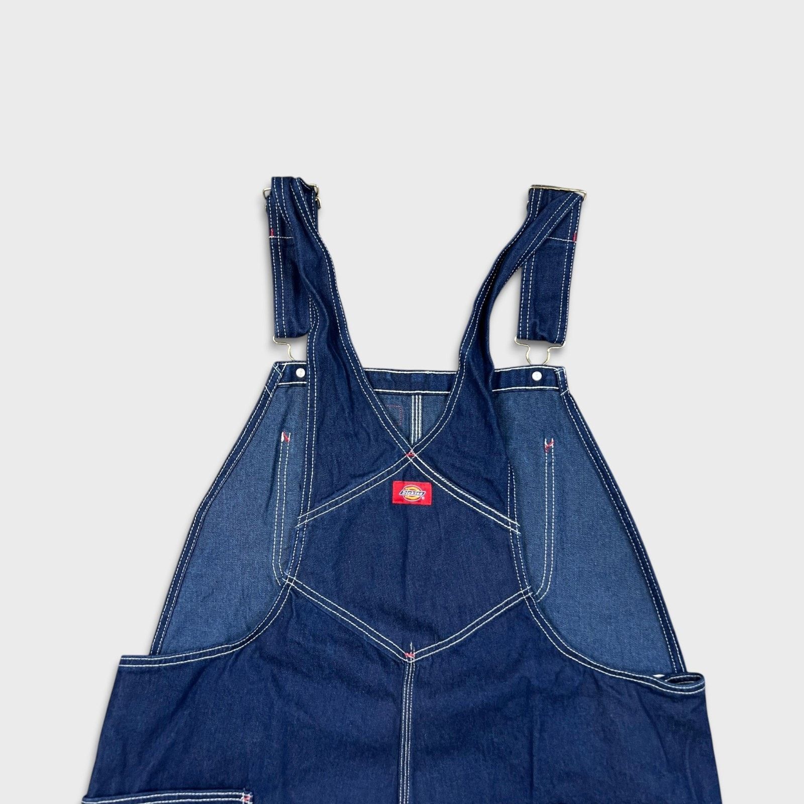 Dickies × Vintage Dickies Overalls 40x28 Bib Hammer Loop Workwear Frayed Size US 40 / EU 56 - 7 Thumbnail