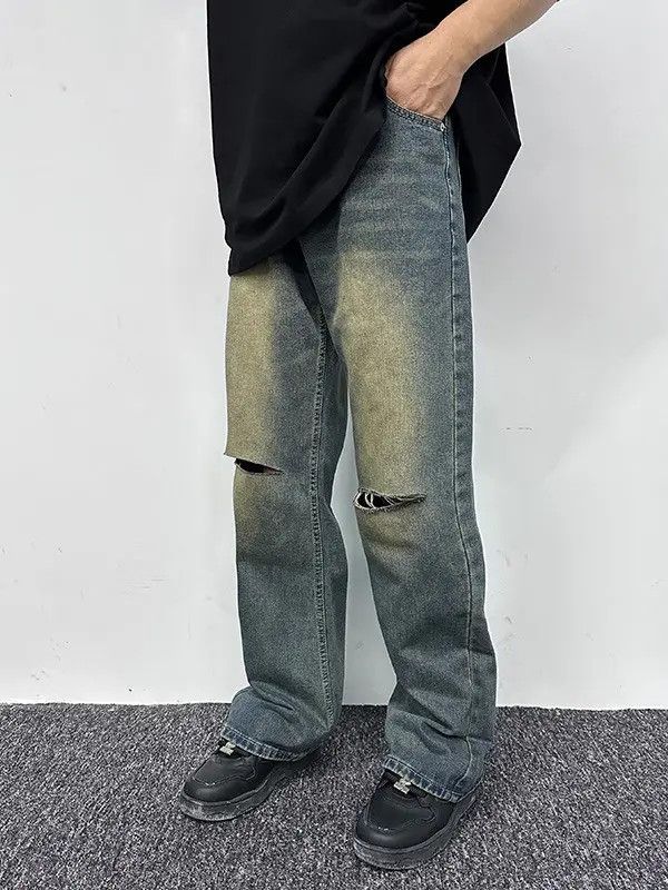 Japanese Brand × Jean Baggy Distressed Denim Jeans Size US 32 / EU 48 - 5 Thumbnail
