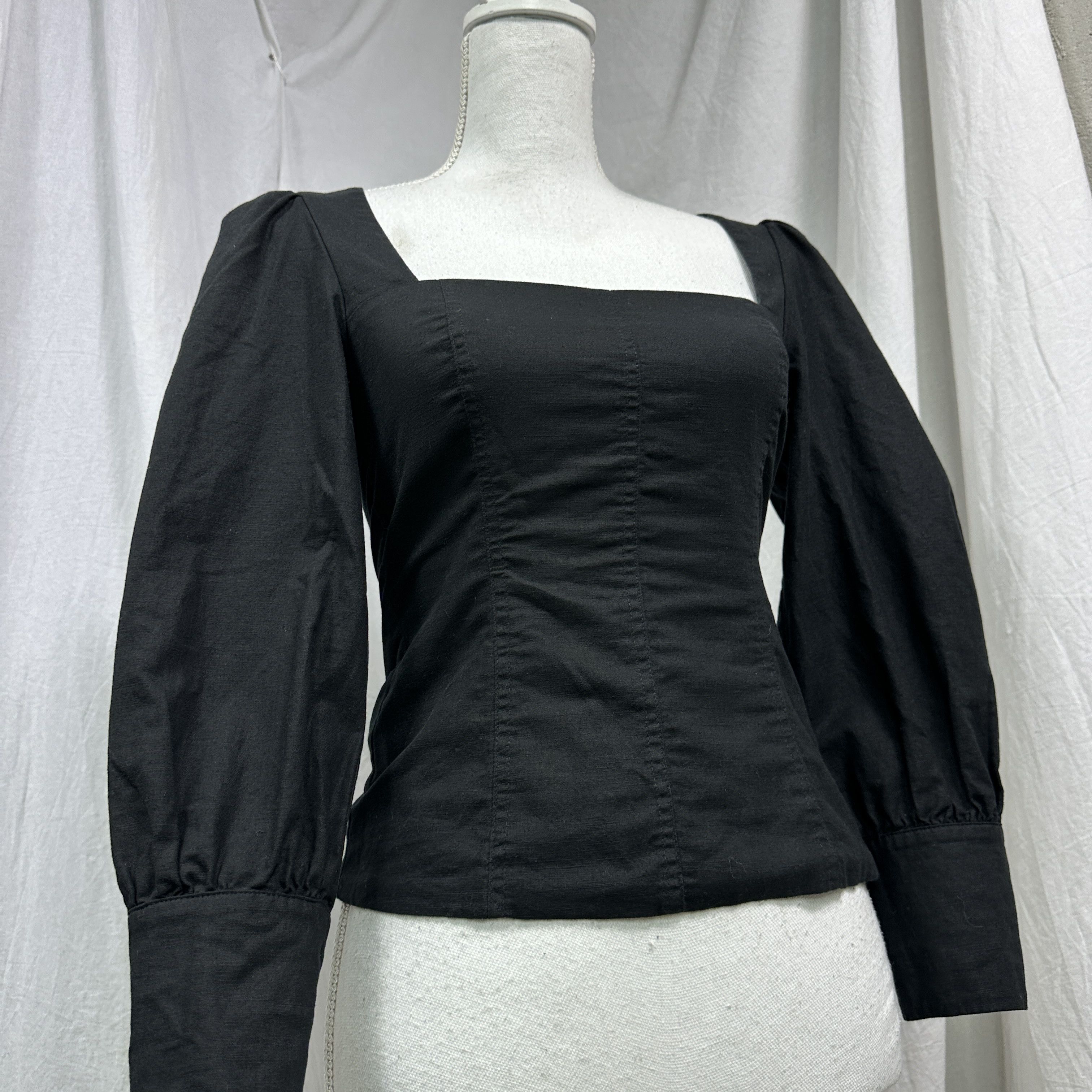 Vintage Vintage Avant Garde Opium Corset Top Karo Neckline 00s Size M / US 6-8 / IT 42-44 - 5 Thumbnail