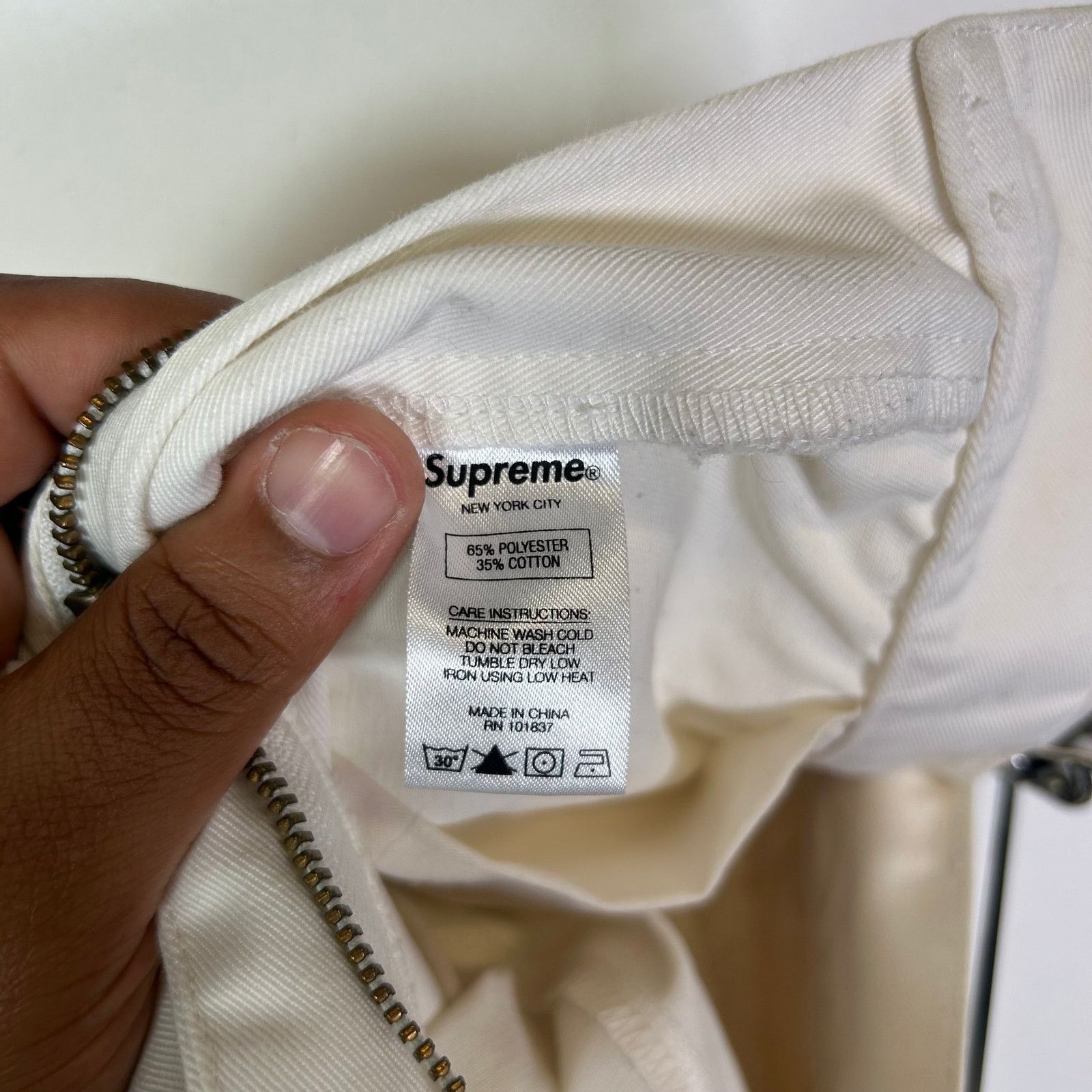 Supreme Supreme White Chino Pants Size US 30 / EU 46 - 5 Thumbnail