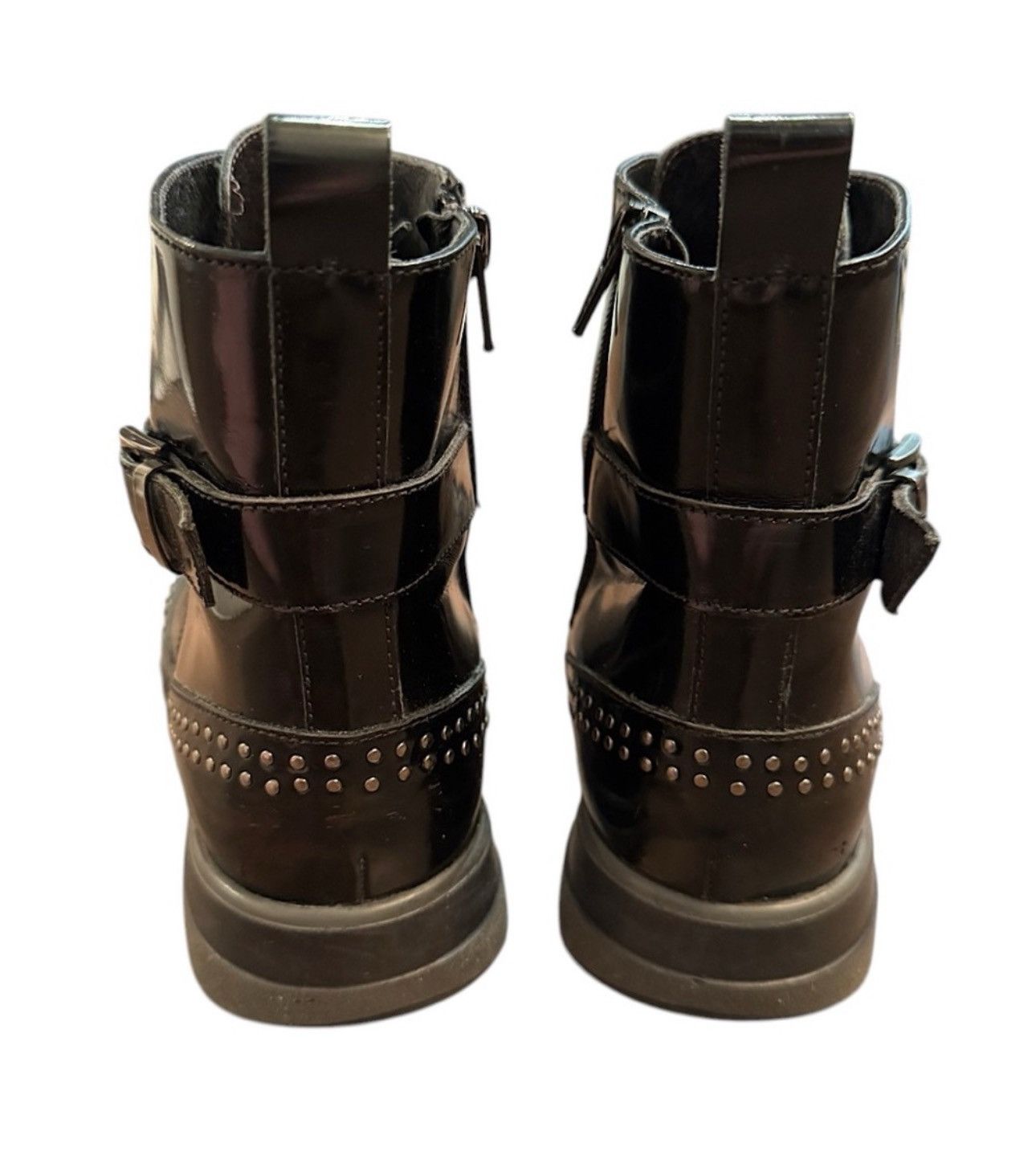 Designer × Other × Vintage GOMNAR ITALY Black Patton Studded Ankle Boots SZ 7.5 Size US 7.5 / IT 37.5 - 5 Thumbnail