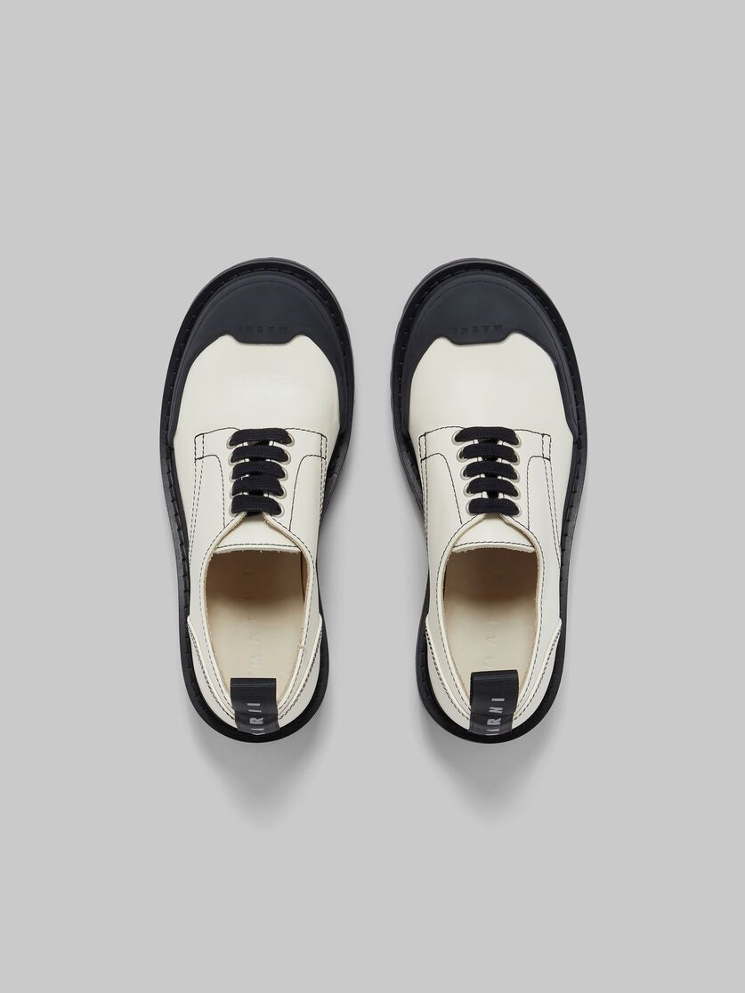 Marni o1w1db11125 Leather Dada Army Derby Shoe in White Size US 6 / IT 36 - 5 Thumbnail