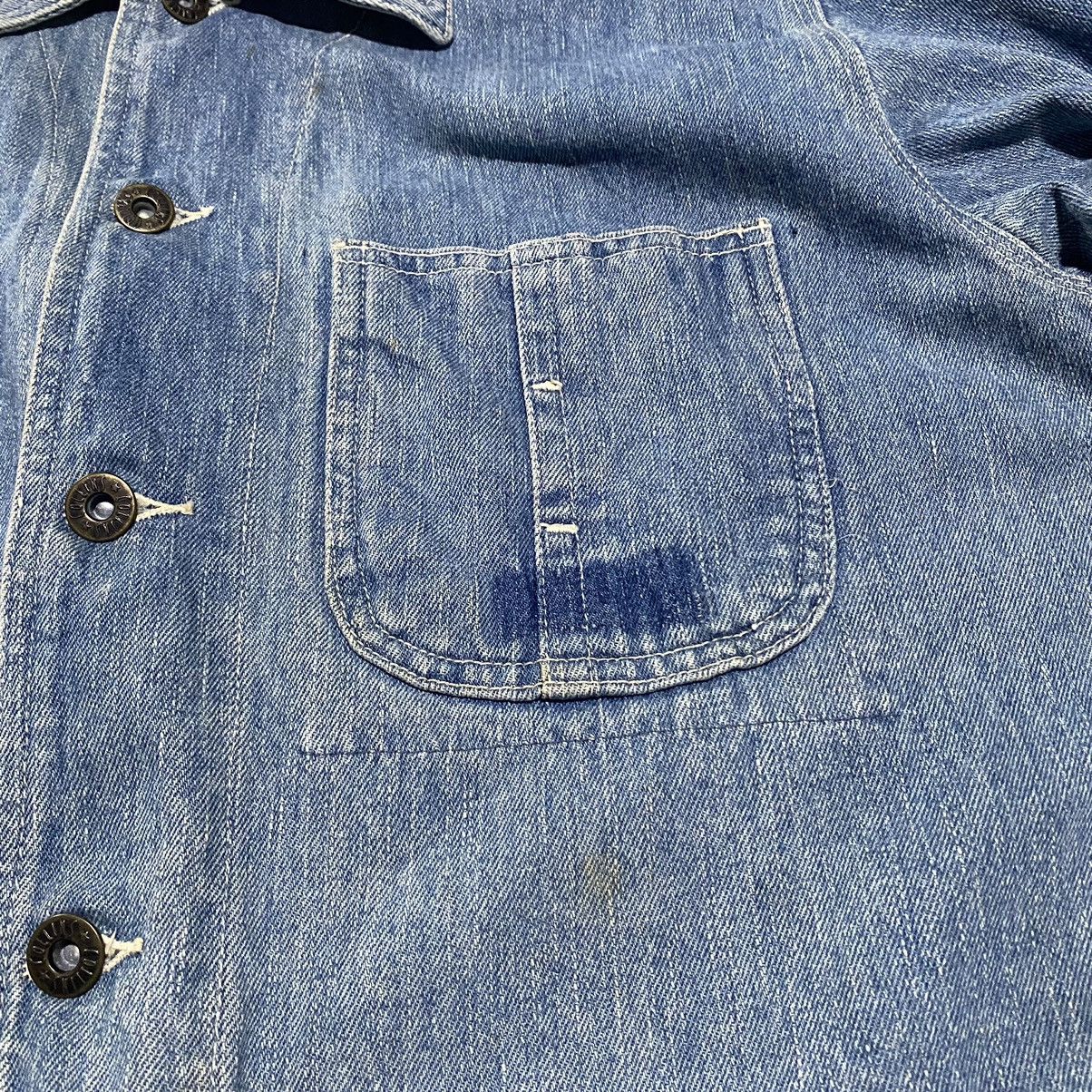 Japanese Brand × Vintage Vintage Collins Denim Chore Jacket Size US XL / EU 56 / 4 - 10 Thumbnail
