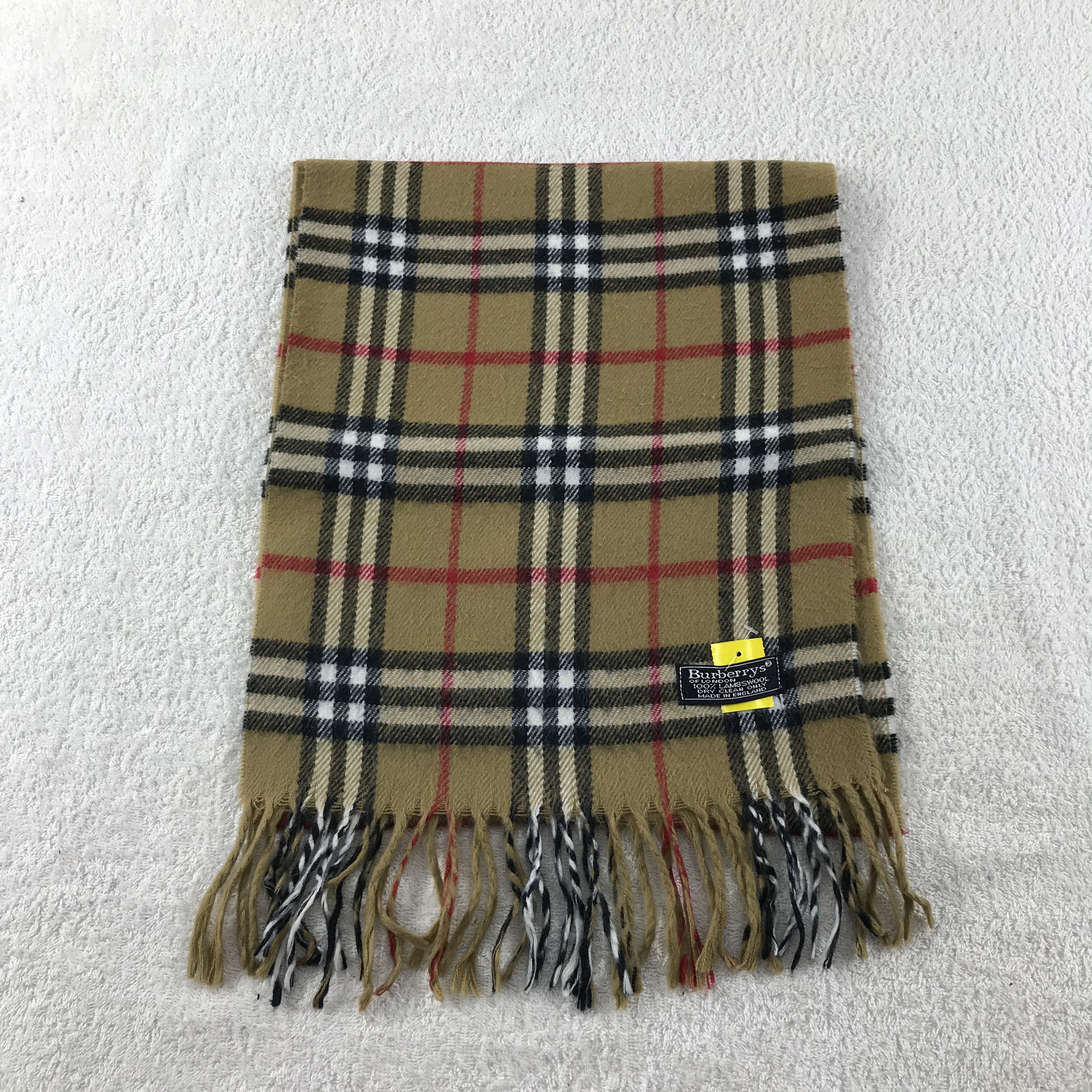 Burberry Vintage Burberry Scarf Nova Check Muffler Winter Wool Size ONE SIZE - 2 Thumbnail