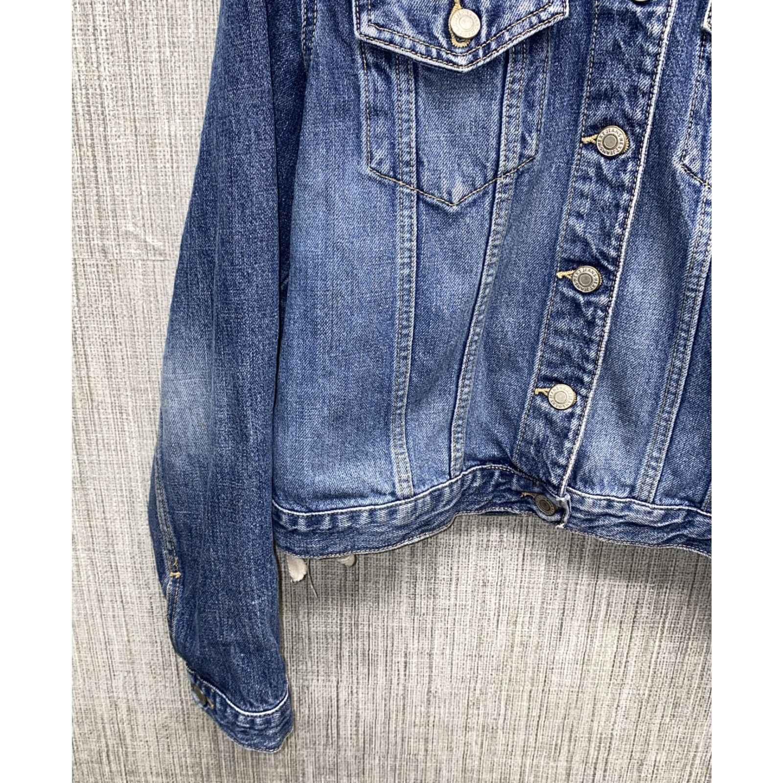 Vintage Urban Renewal Denim Jacket Women Blue Button Front Size S Cotton Regular Jacket, Women, Denim, Button Front, Casual Size 28" / US 6 / IT 42 - 4 Thumbnail