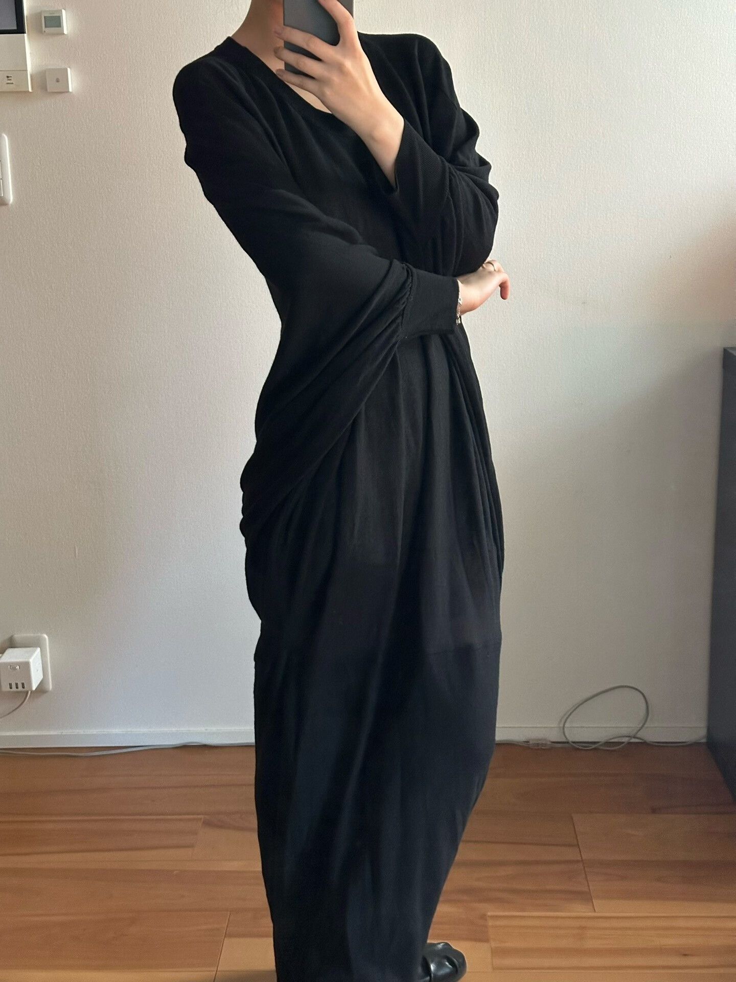 MM6 Maison Margiela MM6 Black Knit Dress Size M / US 6-8 / IT 42-44 - 1 Thumbnail