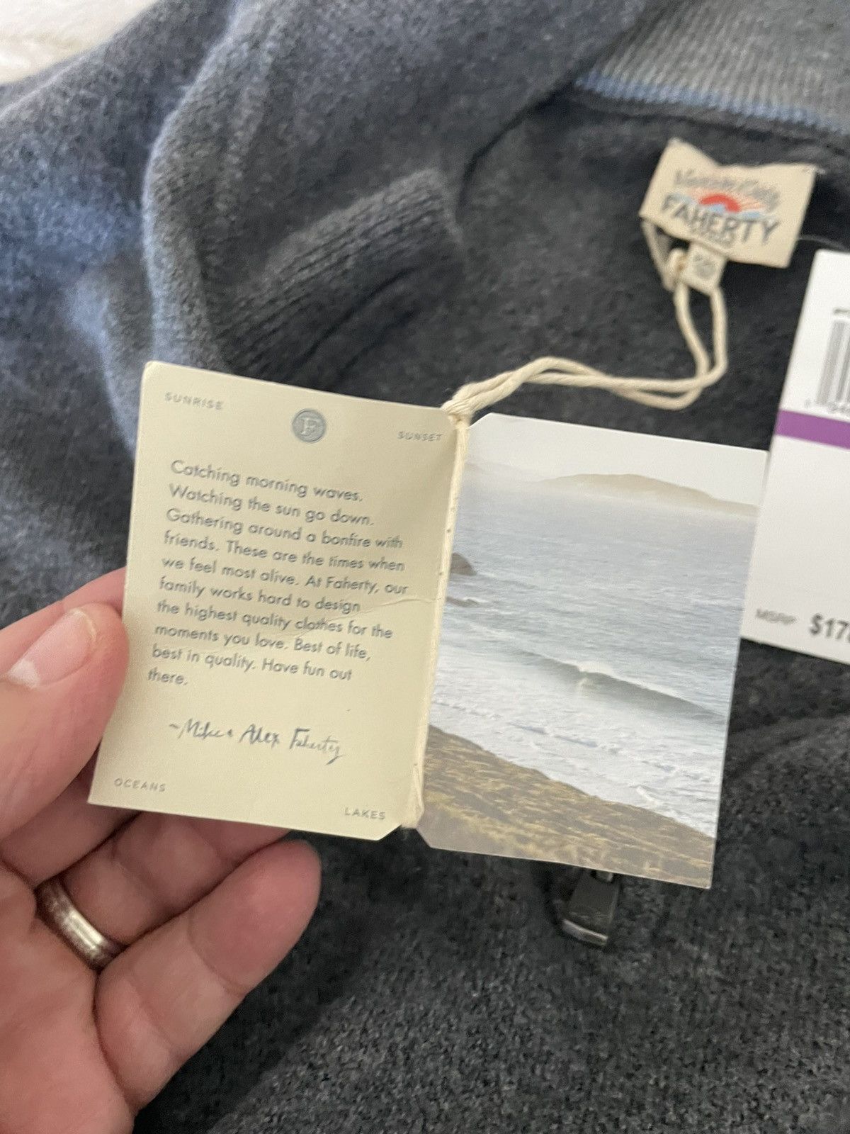 Faherty Jackson 1/4 Zip Sweater nwt 178.00 Size US XXL / EU 58 / 5 - 7 Thumbnail