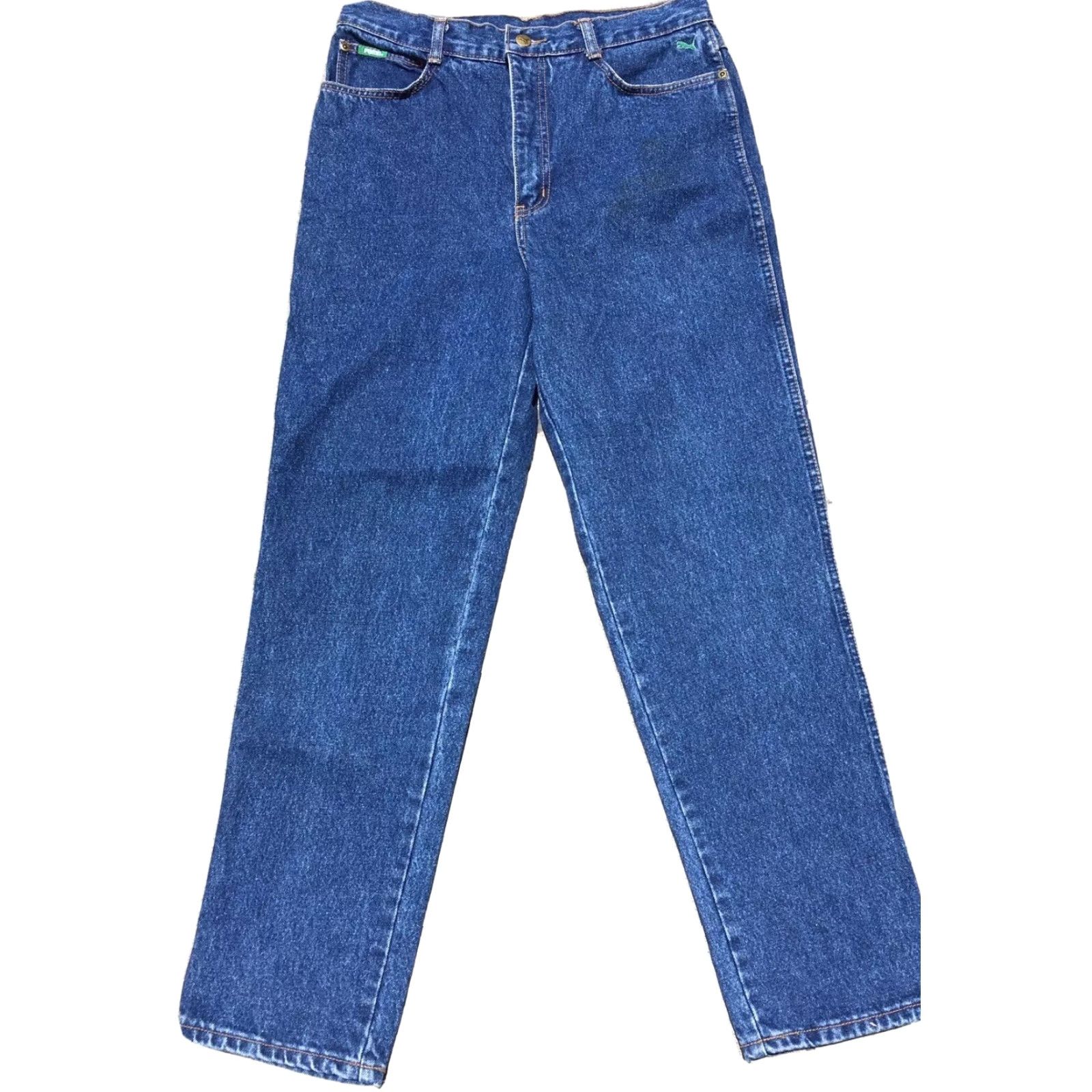 Puma VINTAGE Puma Jeans UK 34 EUROPE 50 Denim Blue 80s 90s 1980s 1990s Mens Girls Womens Jeans Waist 32" X-Large? Size US 32 / EU 48 - 4 Thumbnail