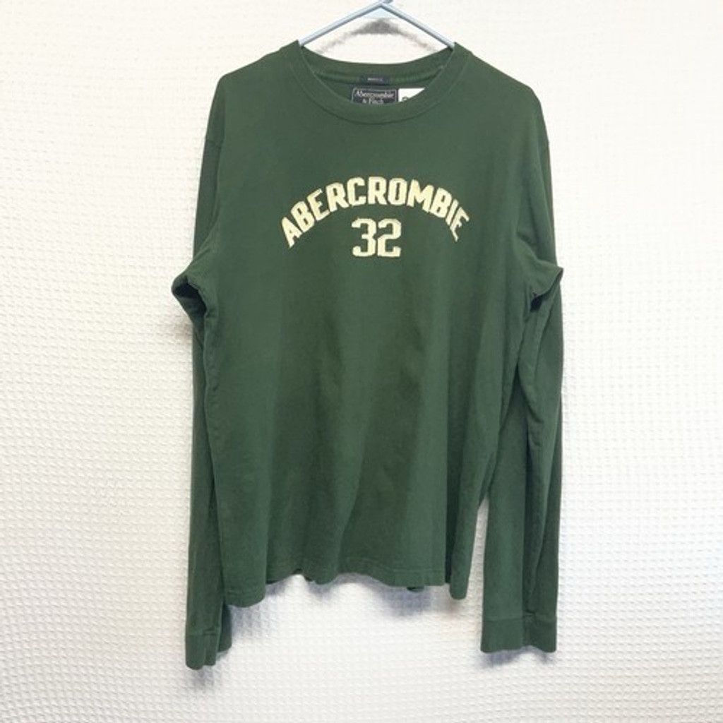 Abercrombie & Fitch VTG Abercrombie & Fitch Green Muscle Logo T-Shirt TopMen XL Size US XL / EU 56 / 4 - 1 Thumbnail