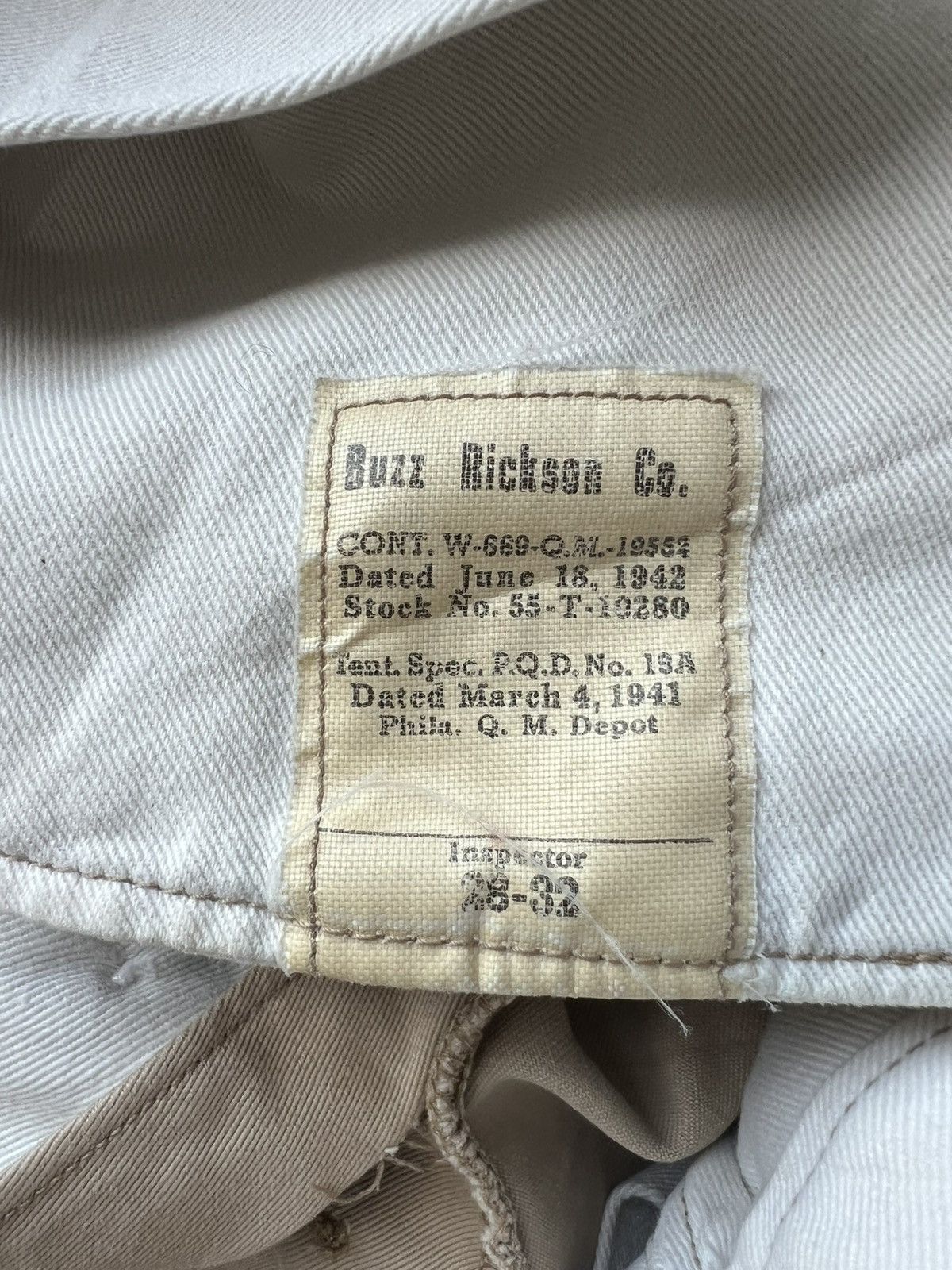 Buzz Rickson's Vintage 1940s US Army Officers Trousers Wide Leg Pants Buzz Size US 28 / EU 44 - 7 Thumbnail