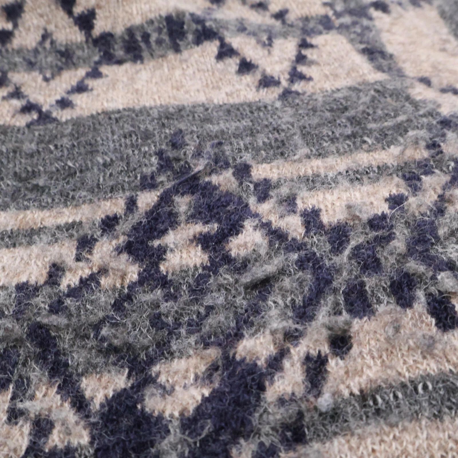 Yohji Yamamoto Yohji Yamamoto POUR HOMME all-over print USED knit cardigan Size US L / EU 52-54 / 3 - 5 Thumbnail