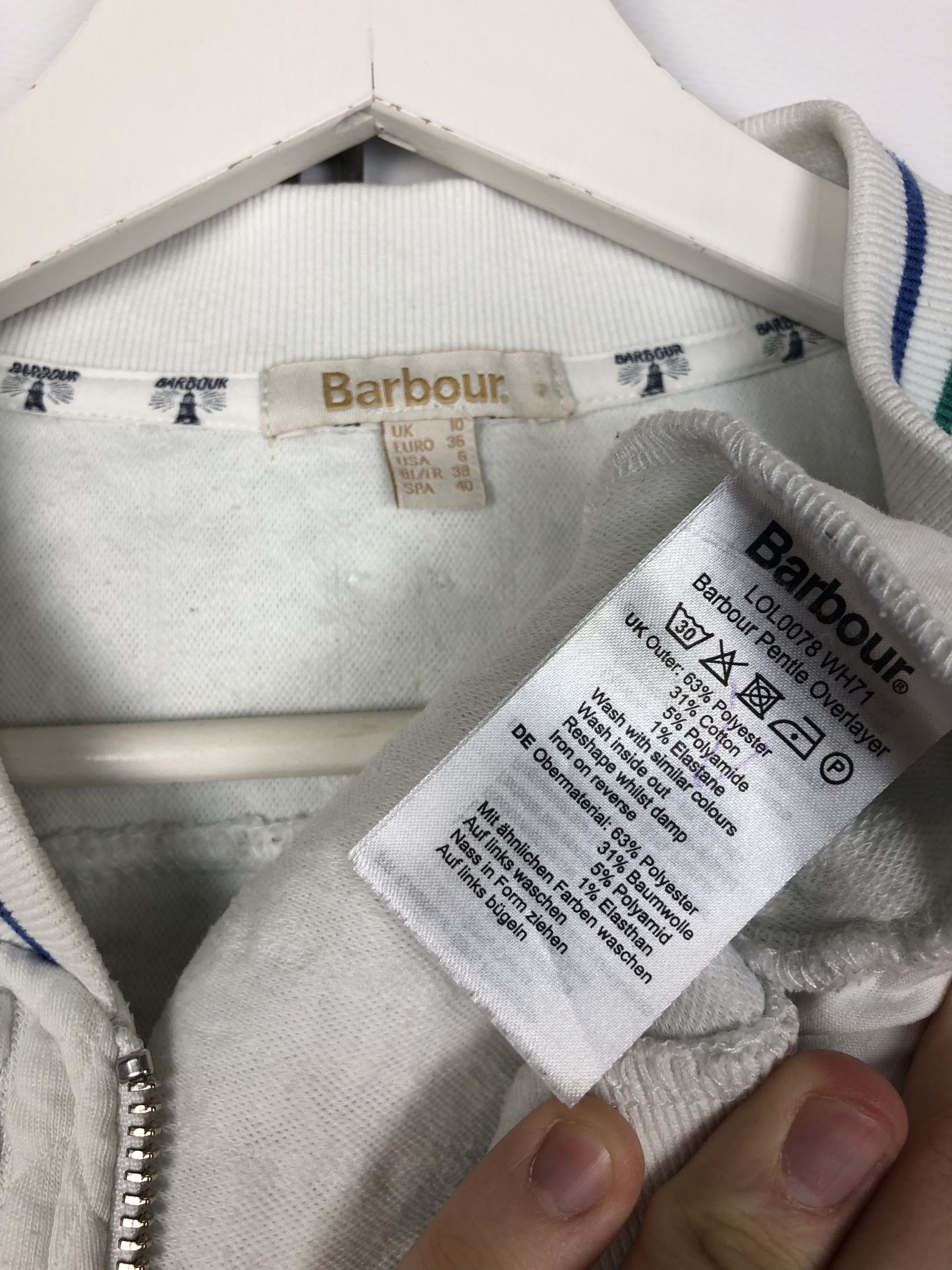 Barbour Barbour Pentle Overlayer Jacket White size US6 EU36 Size M / US 6-8 / IT 42-44 - 9 Thumbnail