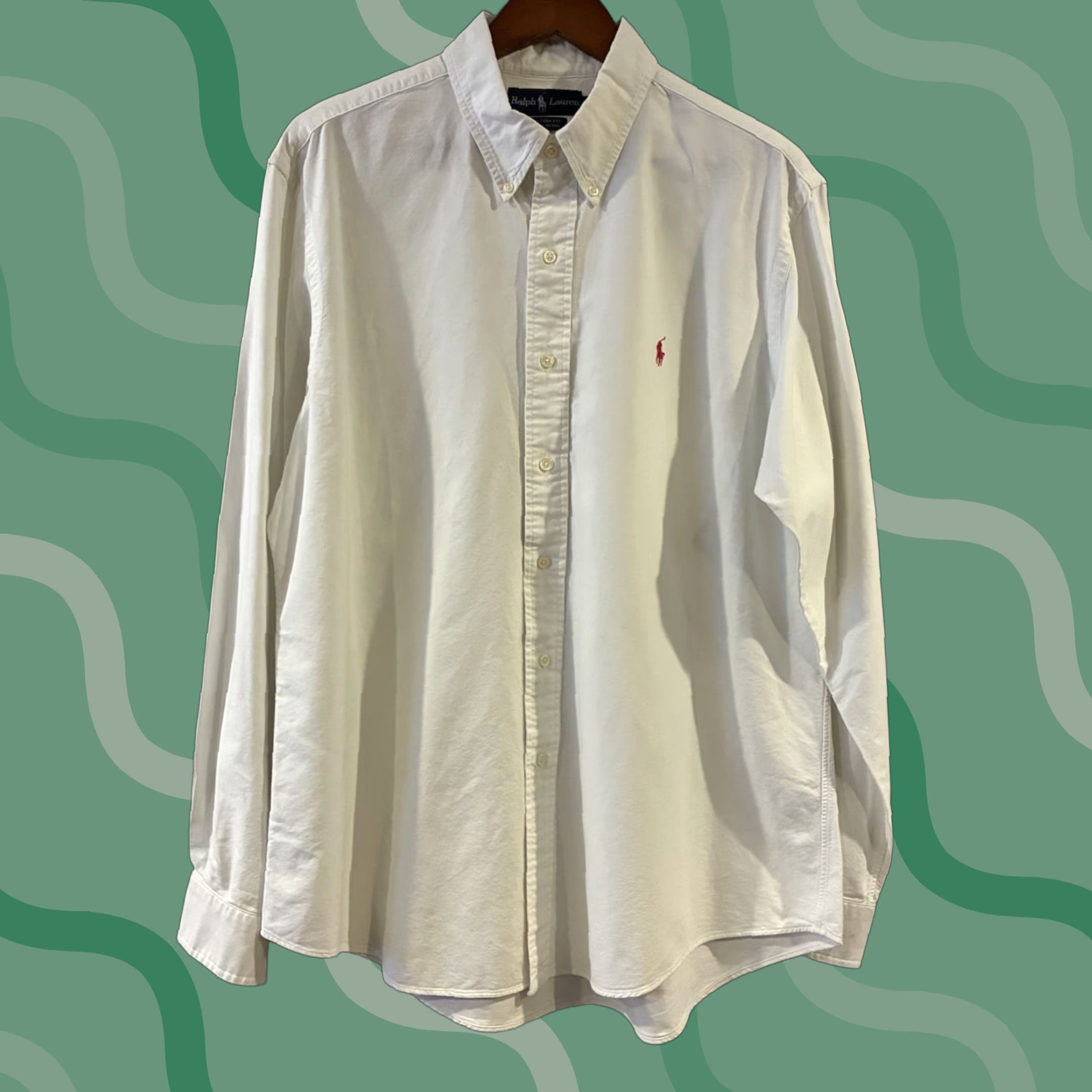 Polo Ralph Lauren Polo Ralph Lauren Shirt Mens XL White Long Sleeve Button-Down Pony Logo Classic Embroidered Fit Regular Size US XL / EU 56 / 4 - 1 Thumbnail