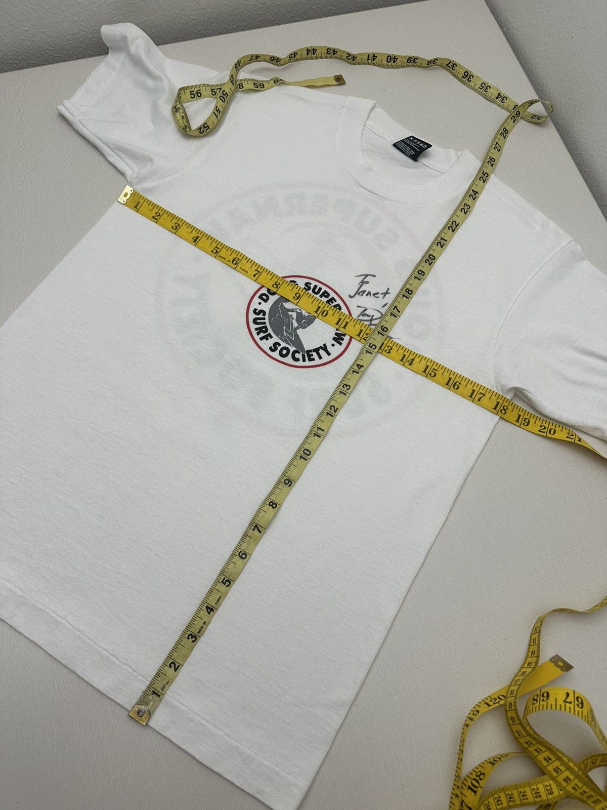 Country Road Vtg 90s Doug Supernaw Surf Society 1993 Autographed Tshirt Size US M / EU 48-50 / 2 - 6 Thumbnail
