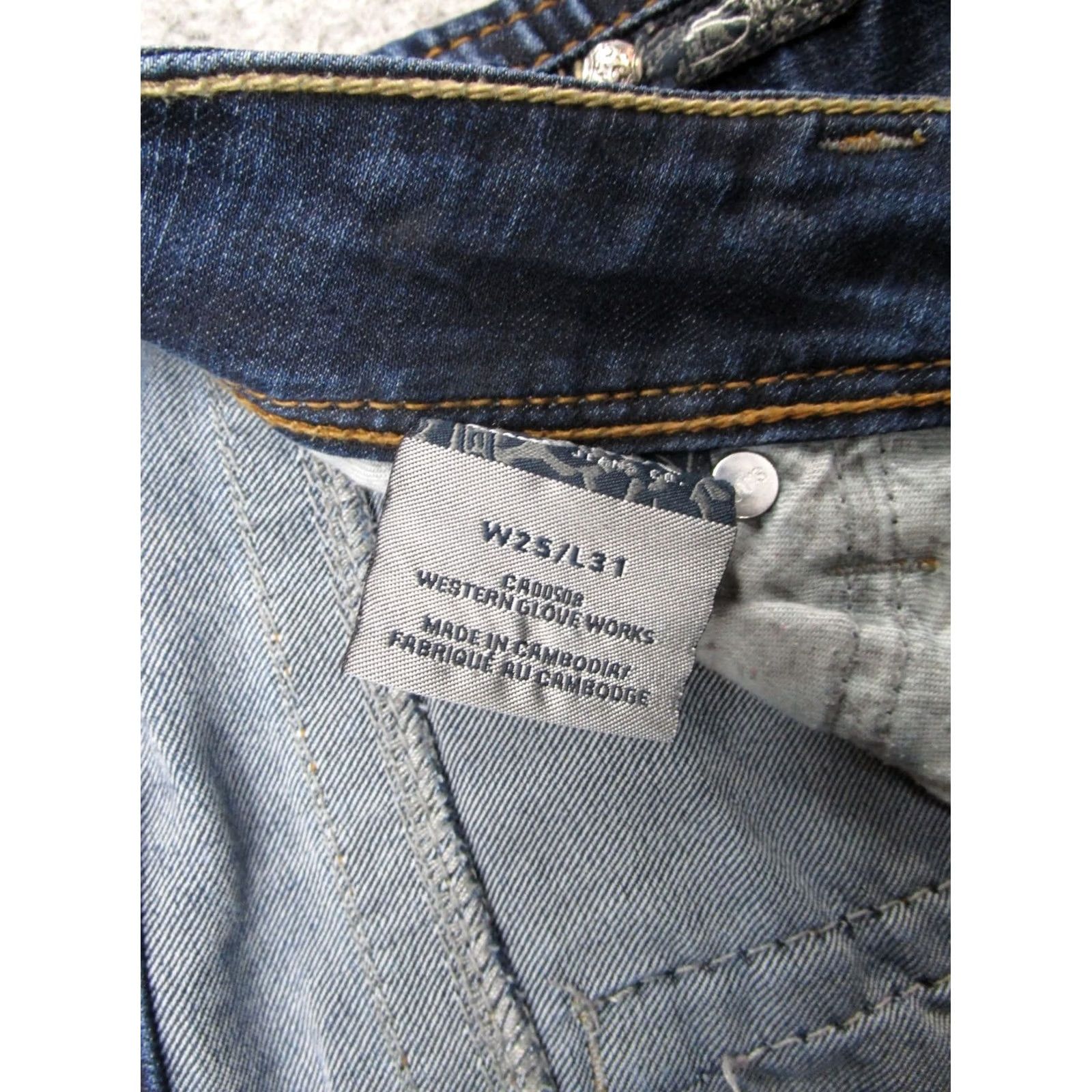 Silver Jeans Co. Silver Jeans Co Frances Jeans 25x31 Dark Wash Denim 5-Pocket Casual Cut Offs Womens Regular Blue Denim Shirt T Size 42" / US 20 - 5 Thumbnail