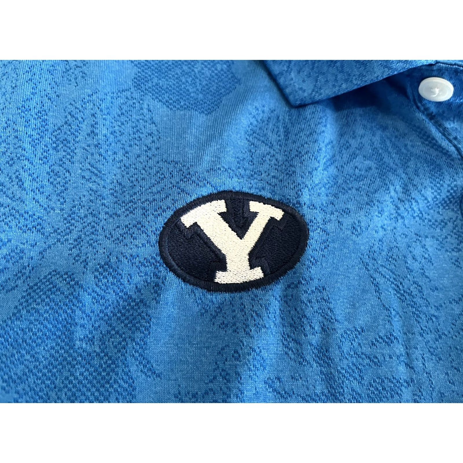 Nike Nike BYU Cougars Polo Shirt Dri-Fit Blue Golf Short Sleeve Size S Men Size US S / EU 44-46 / 1 - 6 Thumbnail