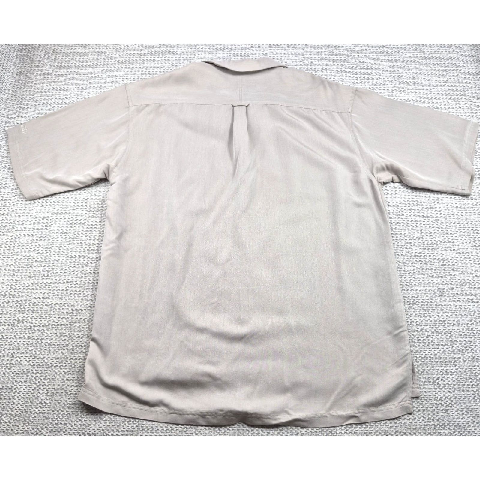 Vintage Columbia GRT Shirt Mens XL Button-Up Beige Twill Short Sleeve Casual Camp/Vintage no Size US XL / EU 56 / 4 - 6 Thumbnail