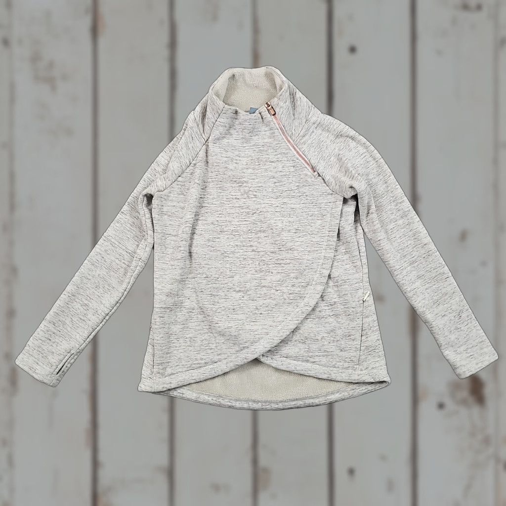 Athleta Athleta Sweater Womens 2XS Beige Knit Cozy Karma Asymmetrical Stretch Casual Size XXS / US 00 / IT 34 - 1 Thumbnail