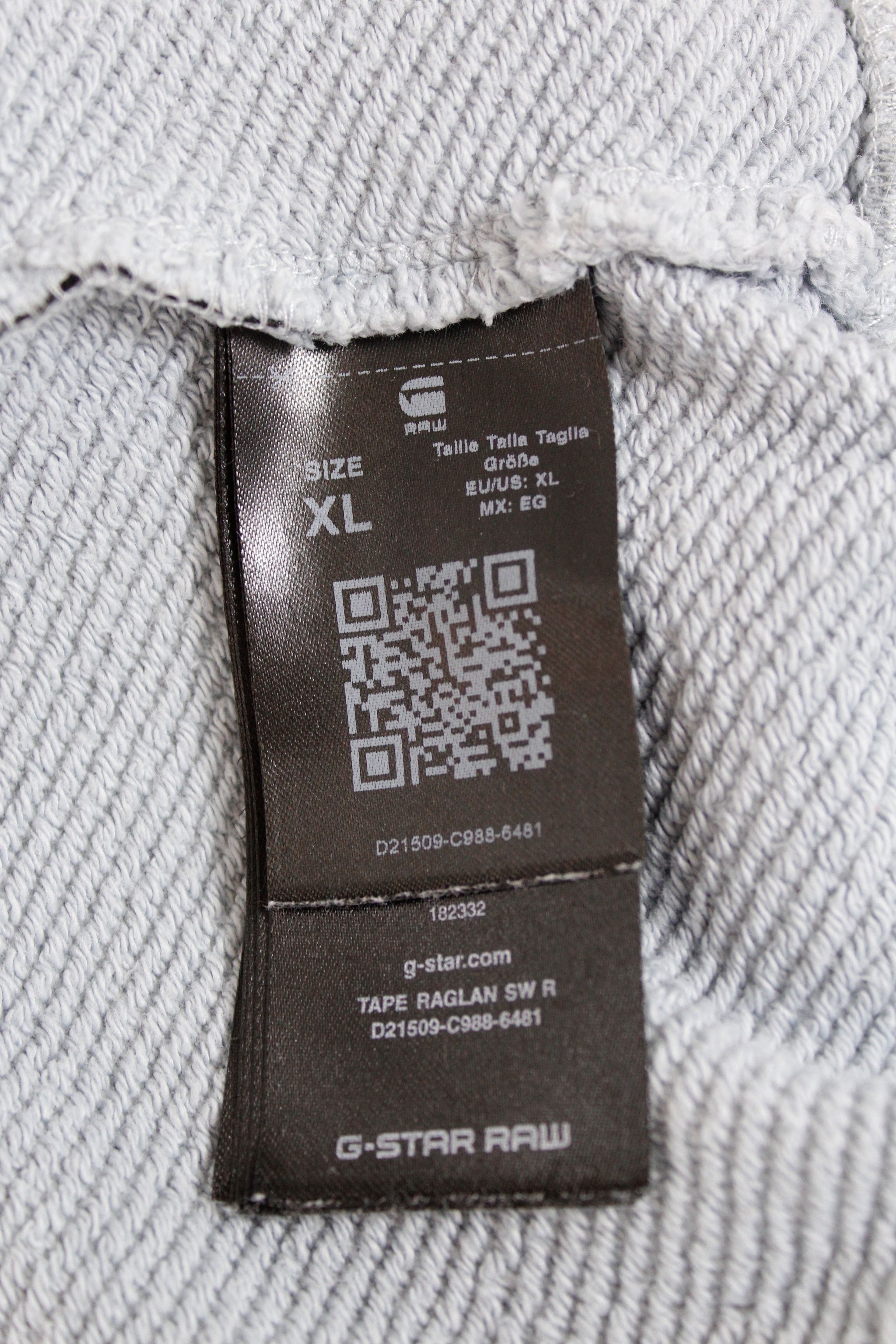 G-Star G Star Raw Logo Tape Blue Crew Sweatshirt Size US XL / EU 56 / 4 - 6 Thumbnail