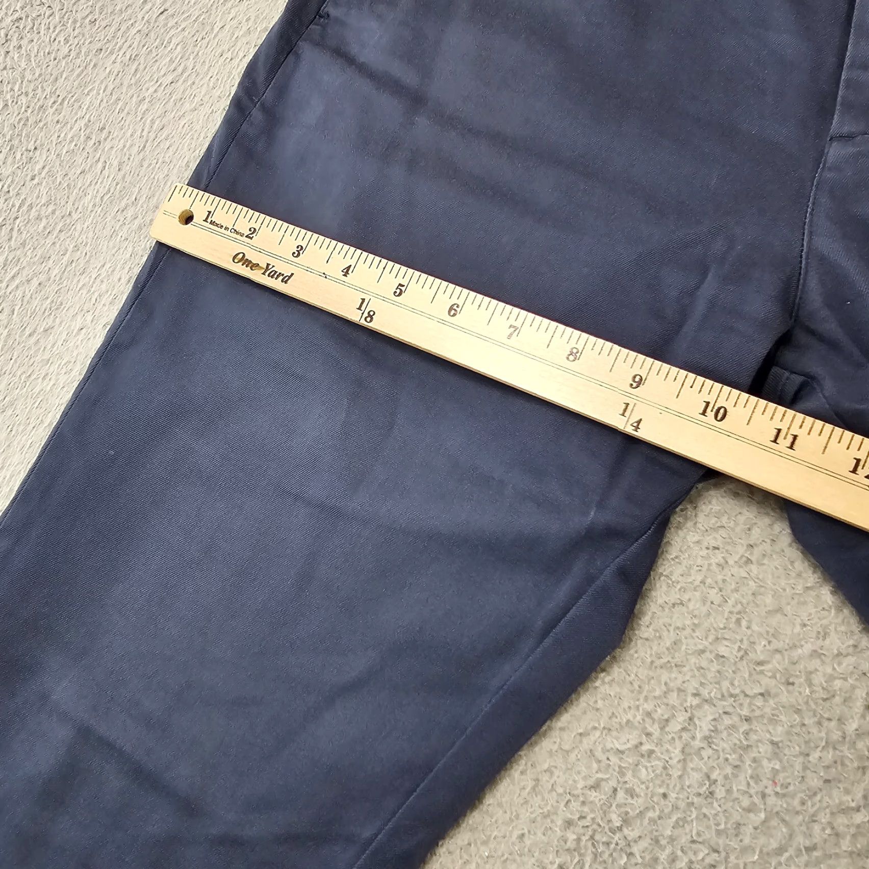 Vintage Hill City Everyday Tech Pants Mens 32x31 Navy Straight Fit Stretch Water Resistant Wind Casual Workwear Chino Regular 32in Inseam Size US 32 / EU 48 - 6 Thumbnail