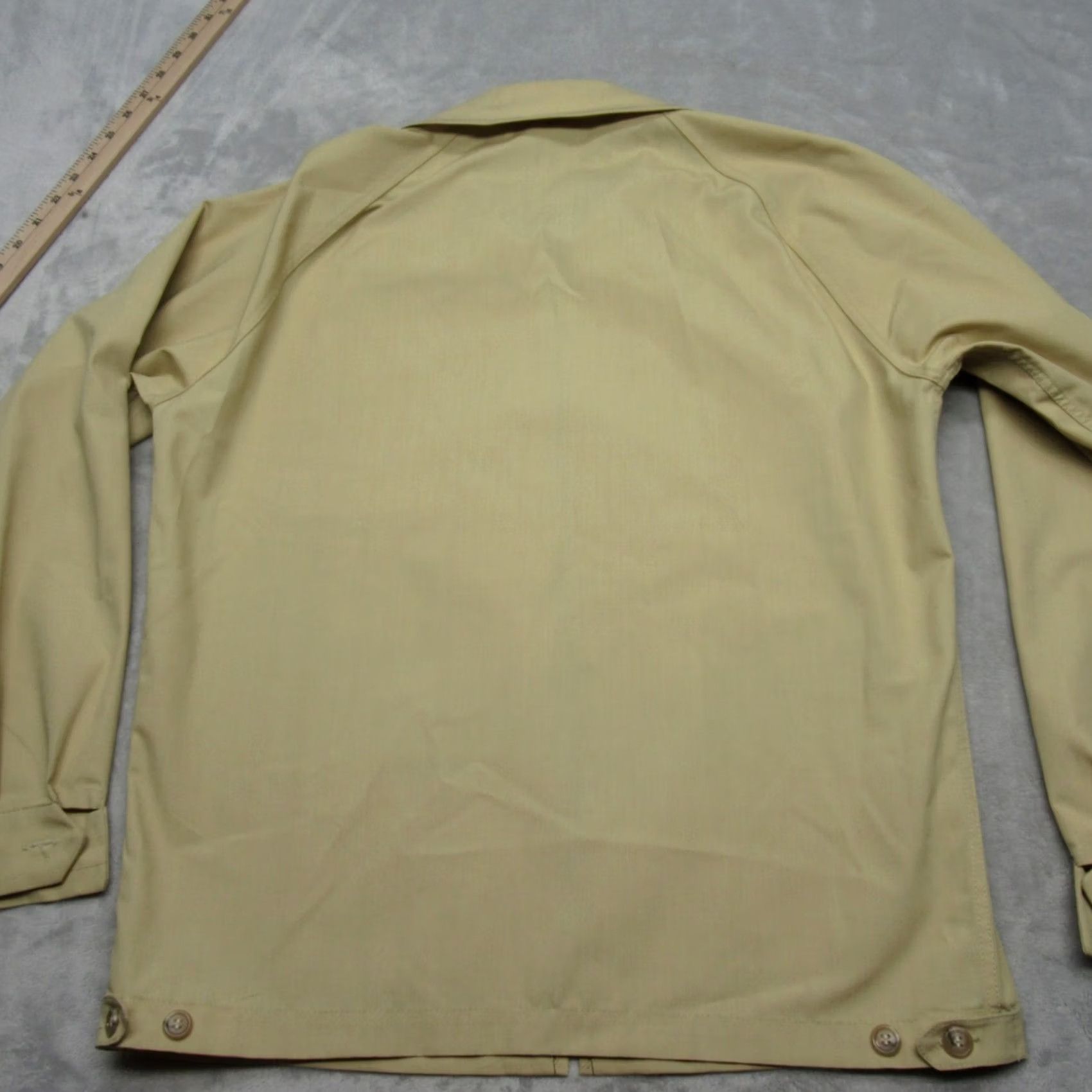 London Fog VINTAGE London Fog Jacket Mens 38R Tan Pockets Collared Adjustable Waist Tab Full Zip Size US XXS / EU 40 - 3 Thumbnail