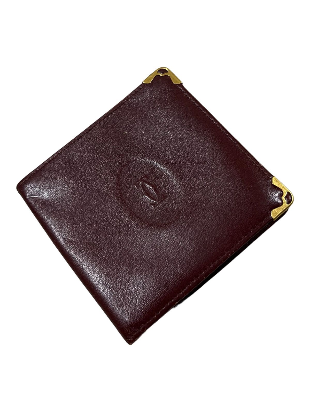 Cartier OG Cartier Mastrin Bordeux Leather Calf Skin BiFold Wallet Size ONE SIZE - 2 Thumbnail