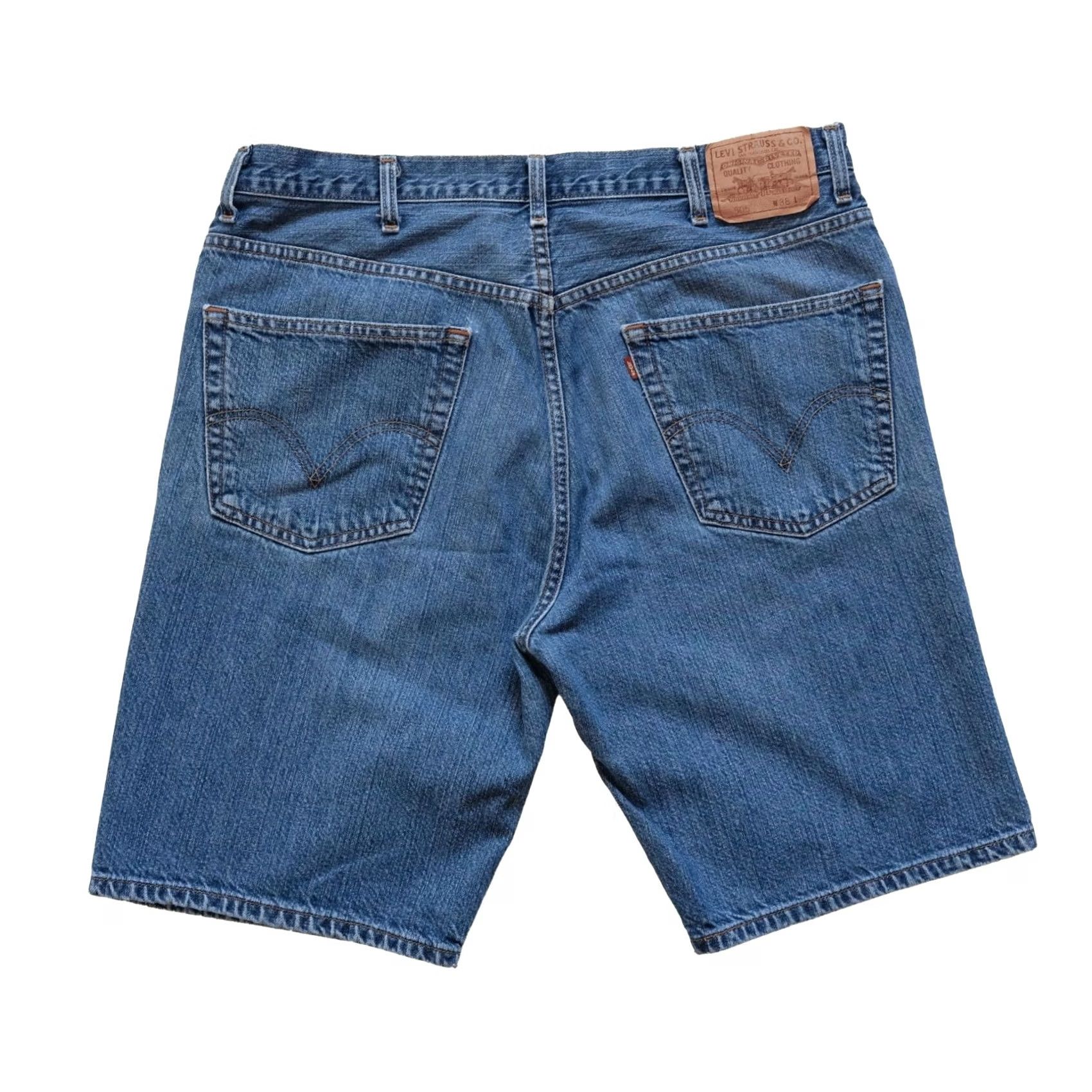 Levi's VINTAGE Levi's 505 Short Baggy 90s Blue Jeans Cotton 10" Shorts 38 Mens Regular Denim Pockets 5-Pocket 2006 VTG Size US 38 / EU 54 - 3 Thumbnail