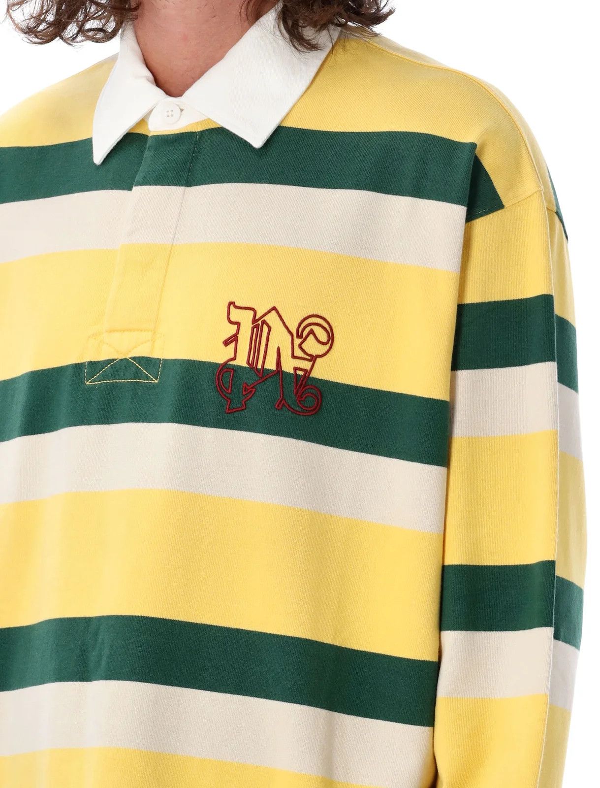 Palm Angels o1y0325 Logo Polo Shirt in Multicolor Size US M / EU 48-50 / 2 - 2 Thumbnail