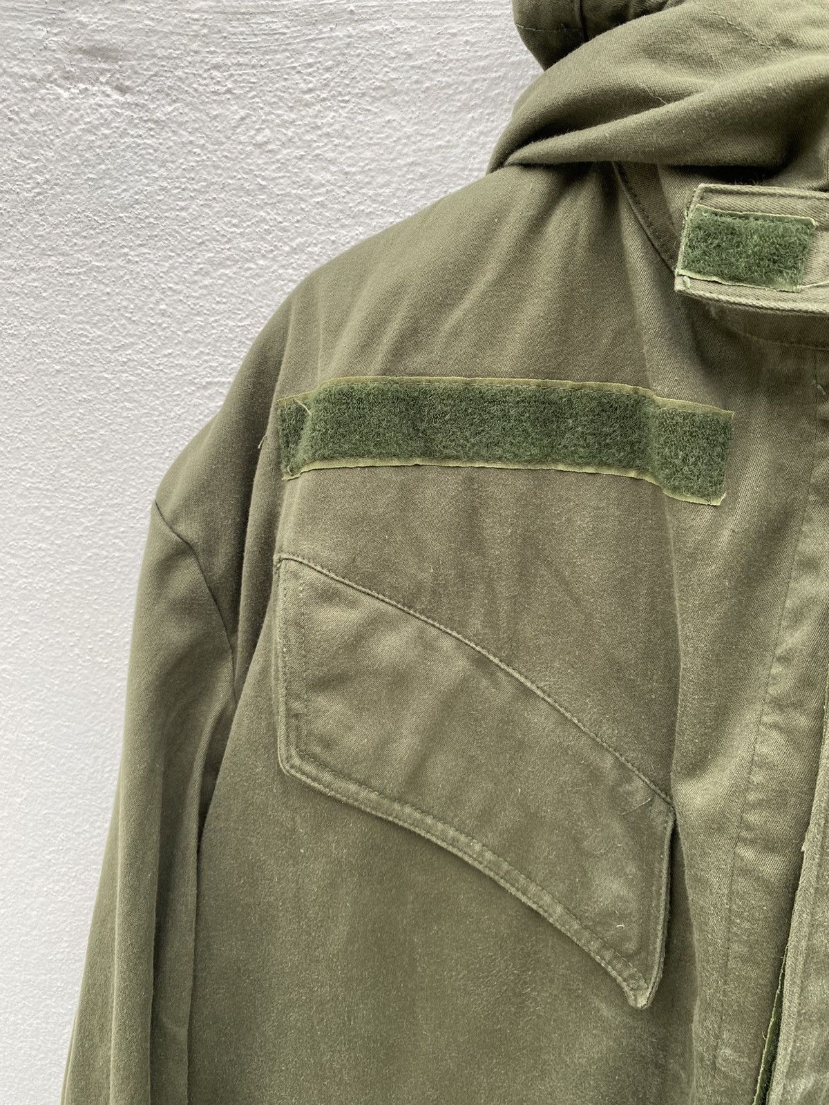 Vintage Vintage 1980s Army Issue Nazi Parka Belgian Seyntex Size US L / EU 52-54 / 3 - 5 Thumbnail