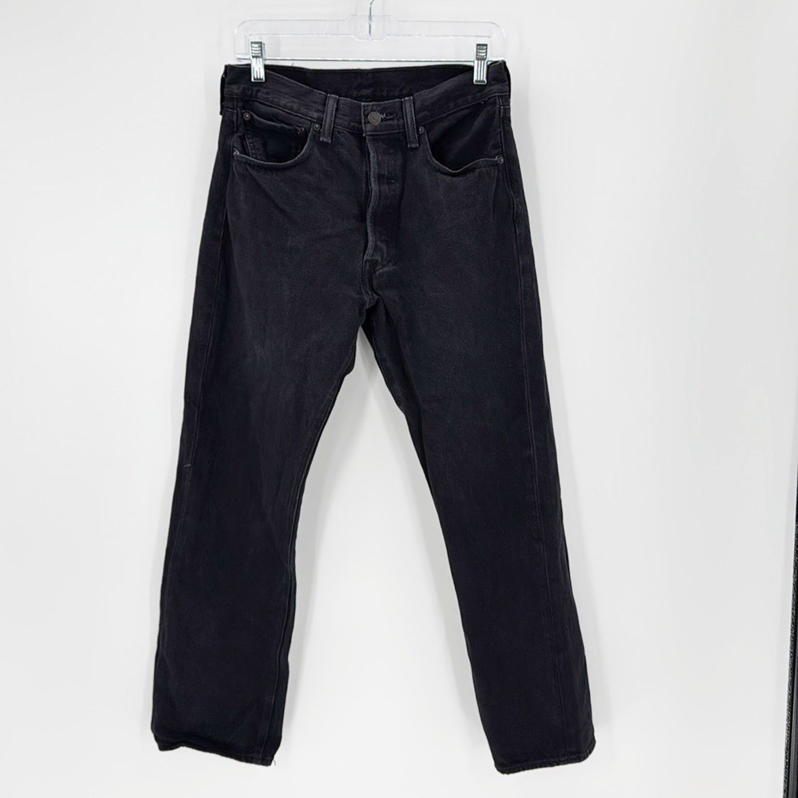 Levi's 501 Original Fit Men's Jeans straight fit button fly black Size US 32 / EU 48 - 1 Thumbnail