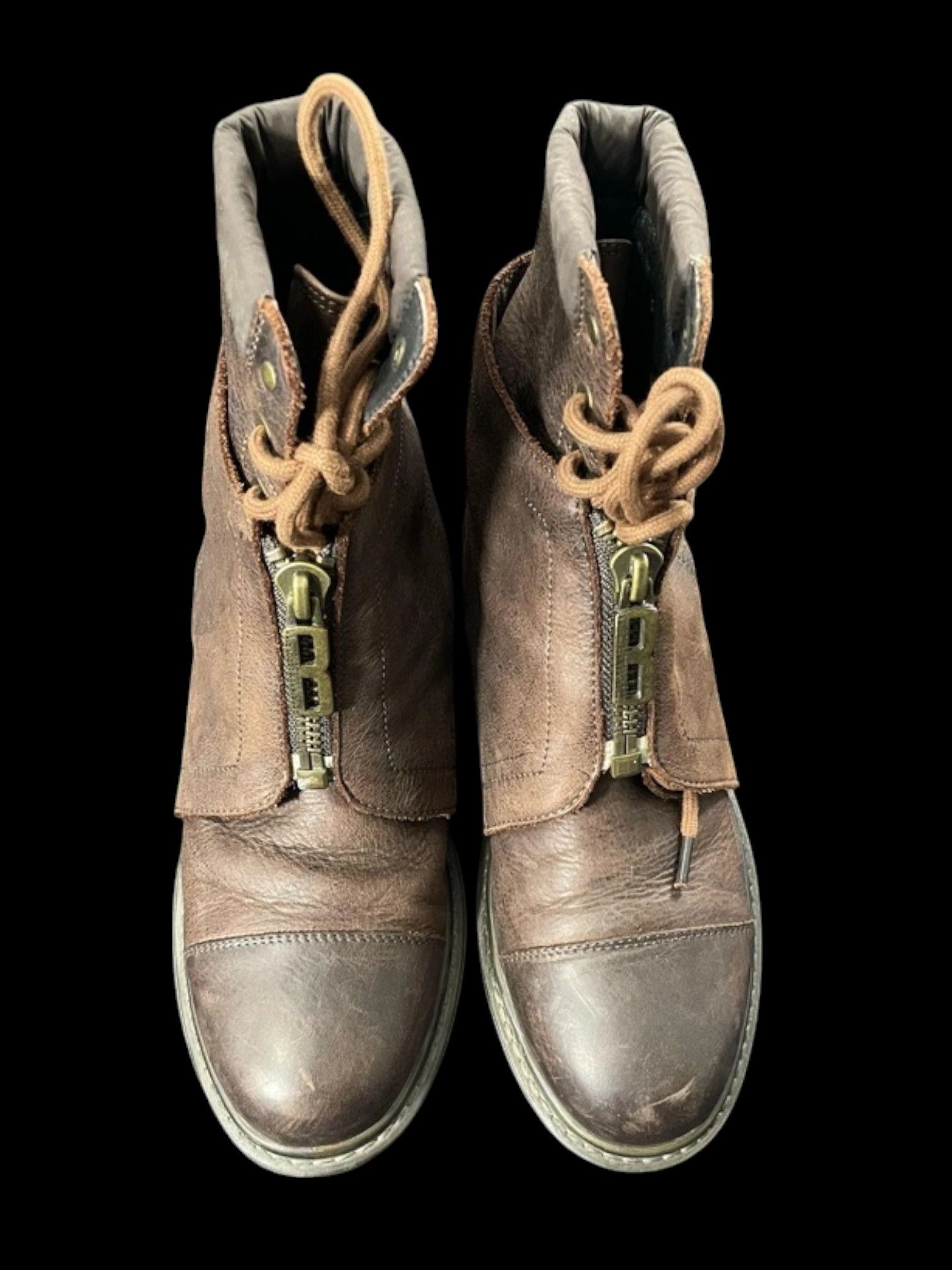 Dirk Bikkembergs Dirk Bikkembergs Double Layer Leather Combat Boots Size US 8 / IT 38 - 3 Thumbnail