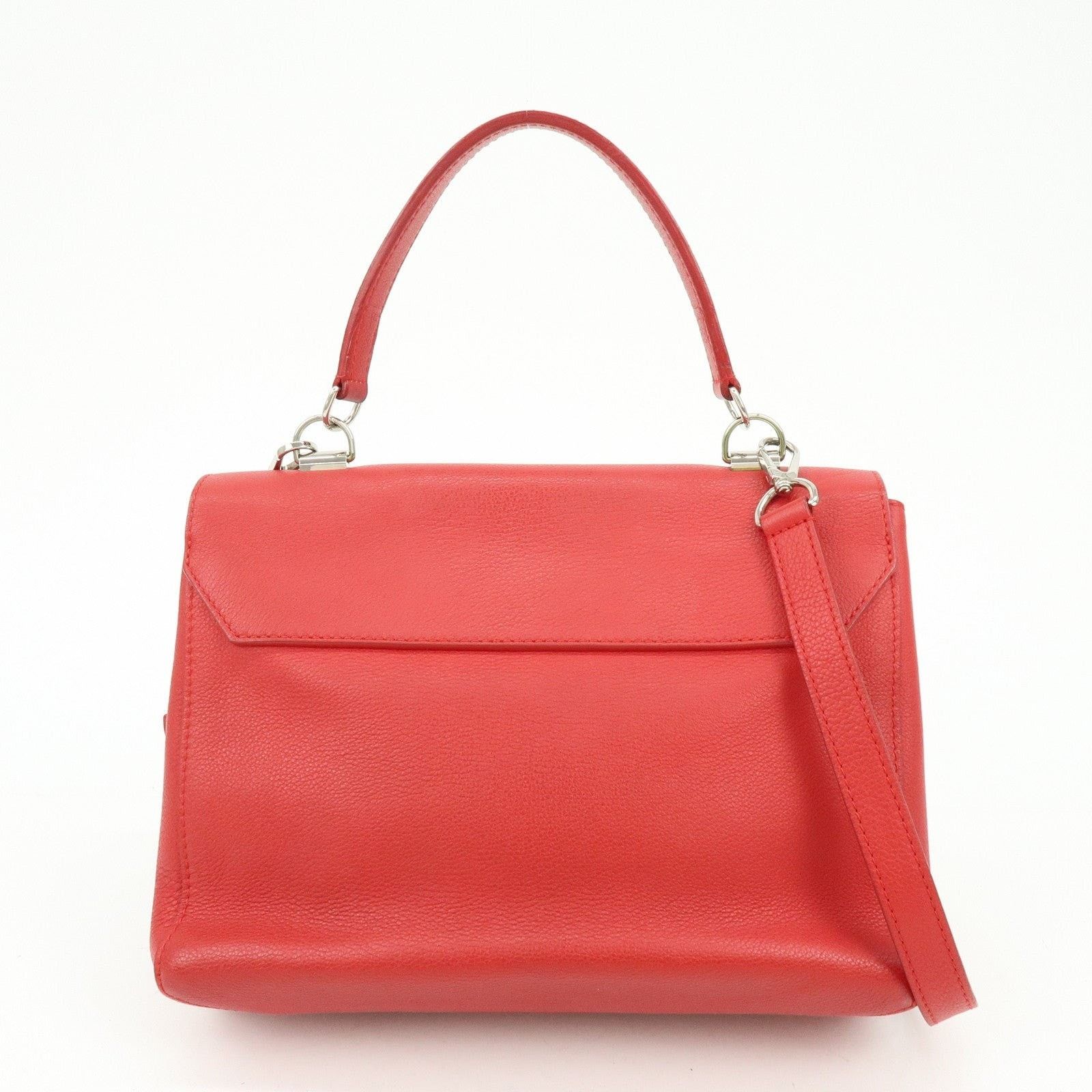 Louis Vuitton Louis Vuitton Lockme II Calfskin Top Handle Bag Red Size ONE SIZE - 2 Thumbnail
