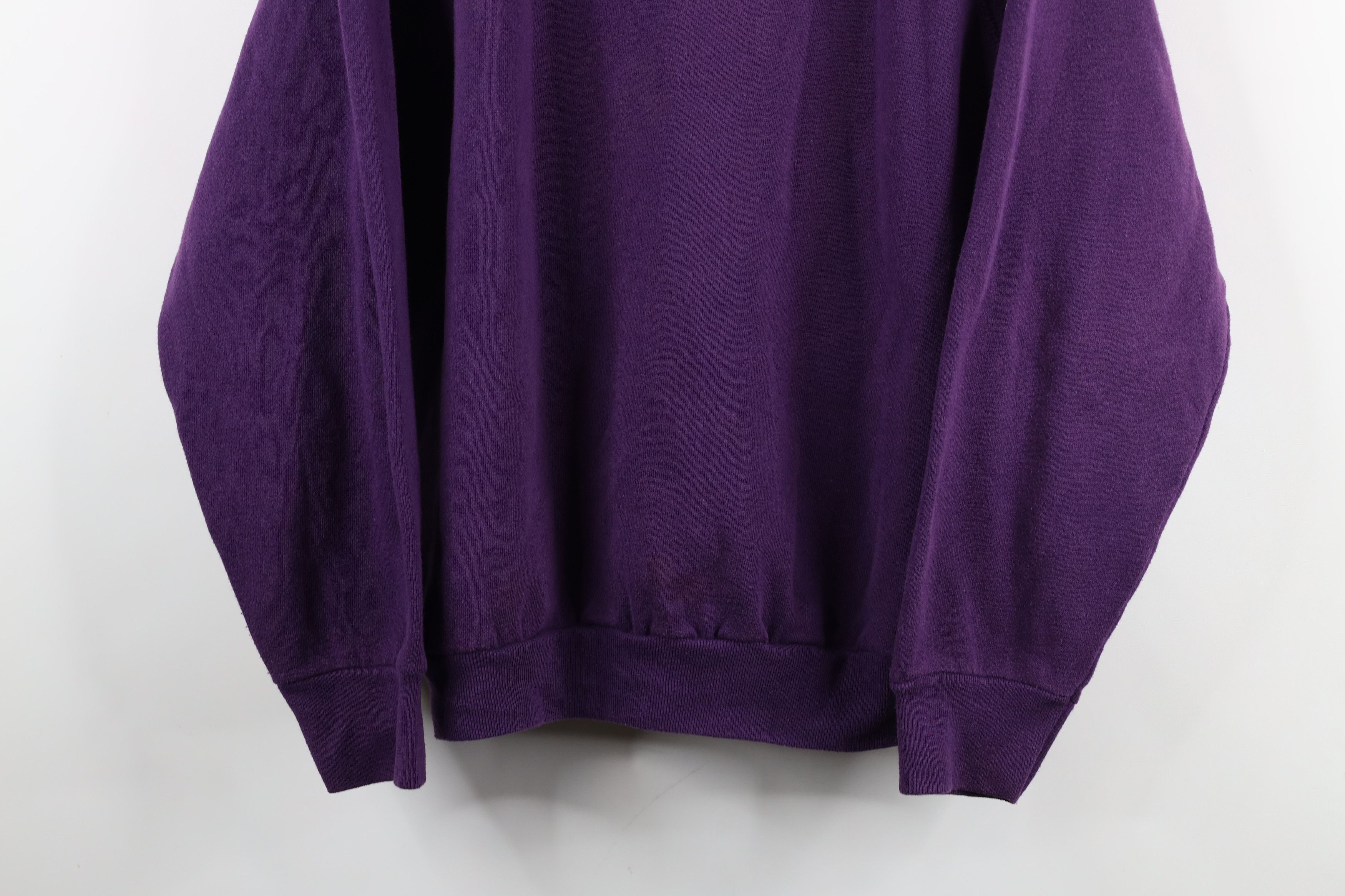 Vintage Vintage 90s Streetwear Blank Raglan Crewneck Sweatshirt USA Size L / US 10 / IT 46 - 3 Thumbnail