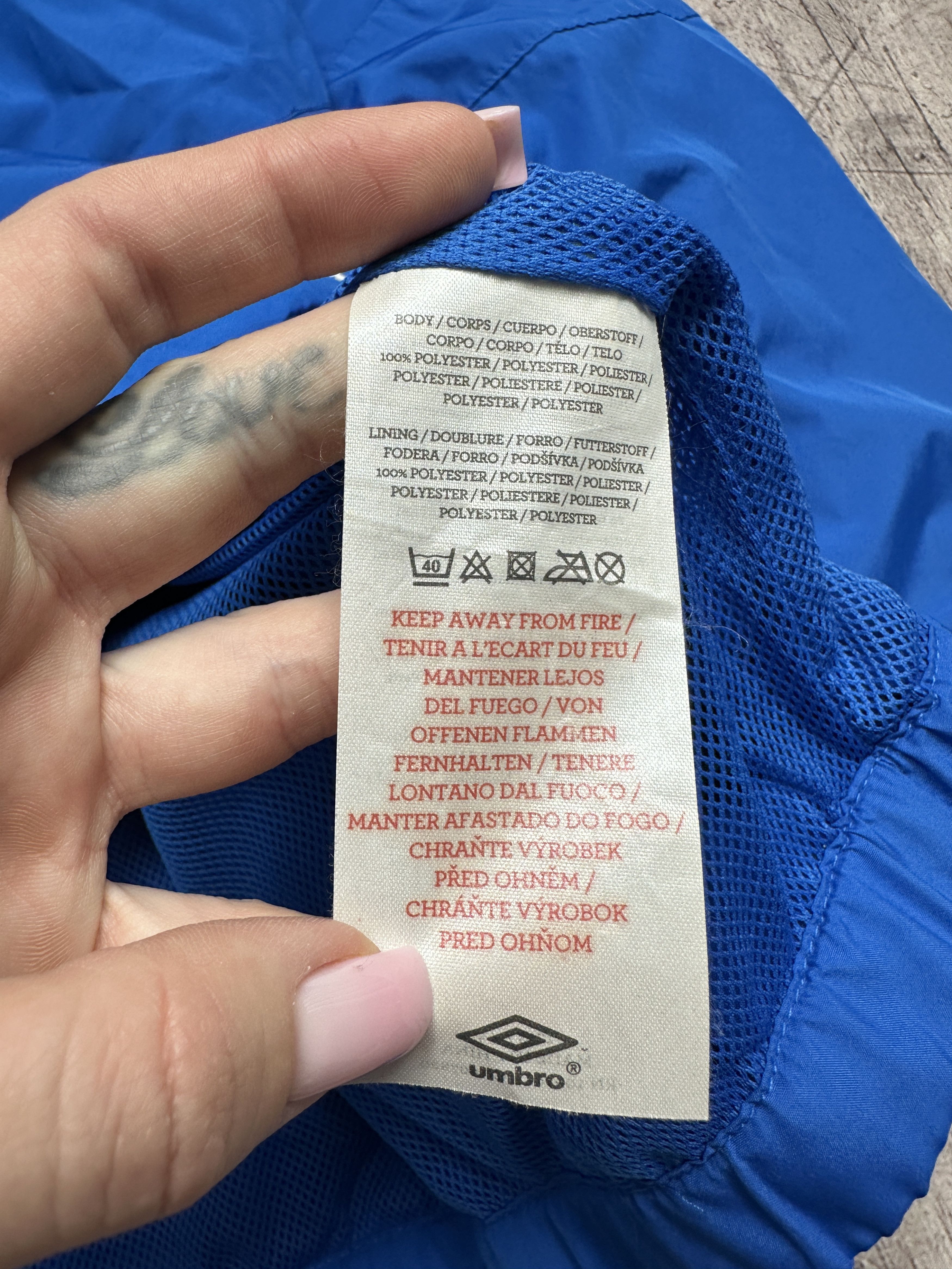Umbro Umbro England Mens Windbreaker Jacket Size US XXL / EU 58 / 5 - 10 Thumbnail
