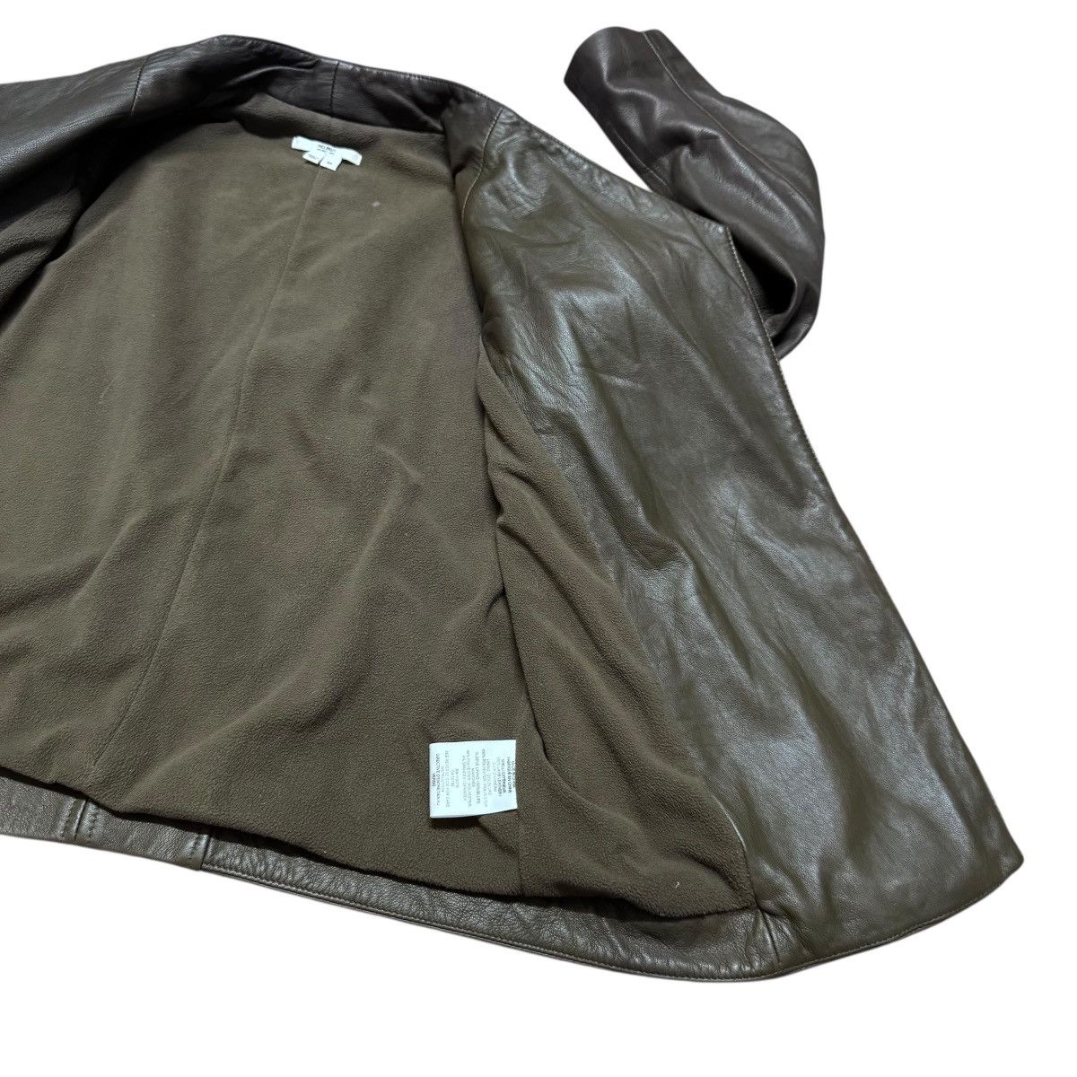 Helmut Lang Helmut Lang Leather Biker Jacket Green Washed Size M / US 6-8 / IT 42-44 - 14 Thumbnail