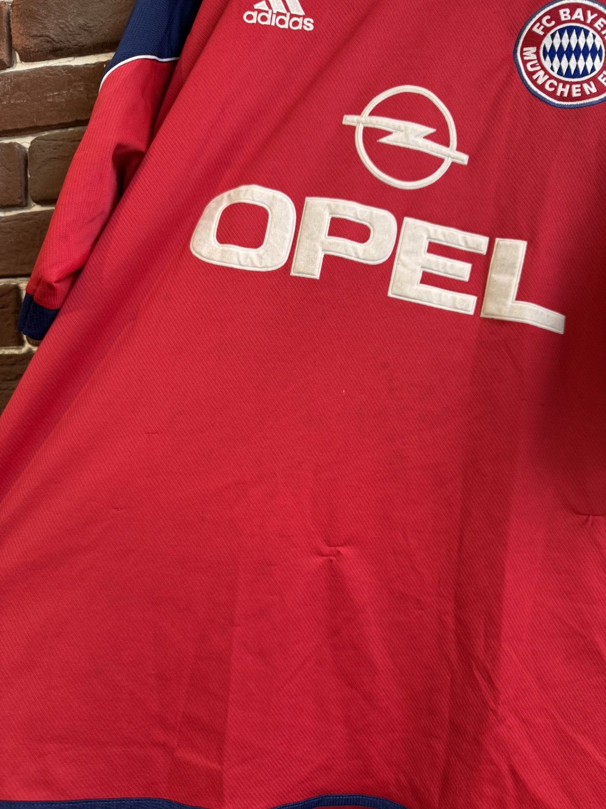 Adidas Rare Vintage 90s Adidas Bayern Munich Jersey Football XL red Size US XL / EU 56 / 4 - 4 Thumbnail