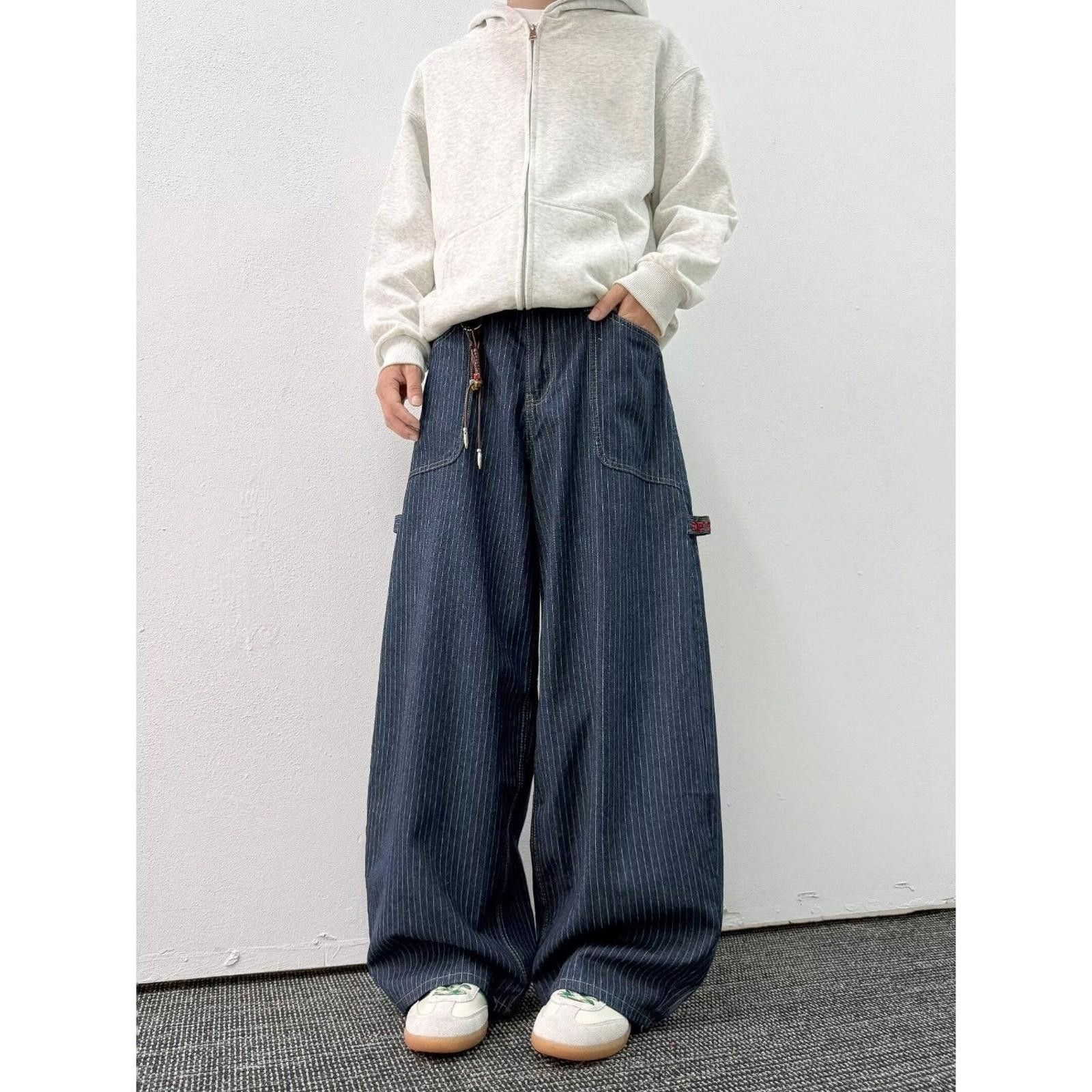 Japanese Brand Blue Wide Leg Denim Jeans Size US 30 / EU 46 - 1 Thumbnail