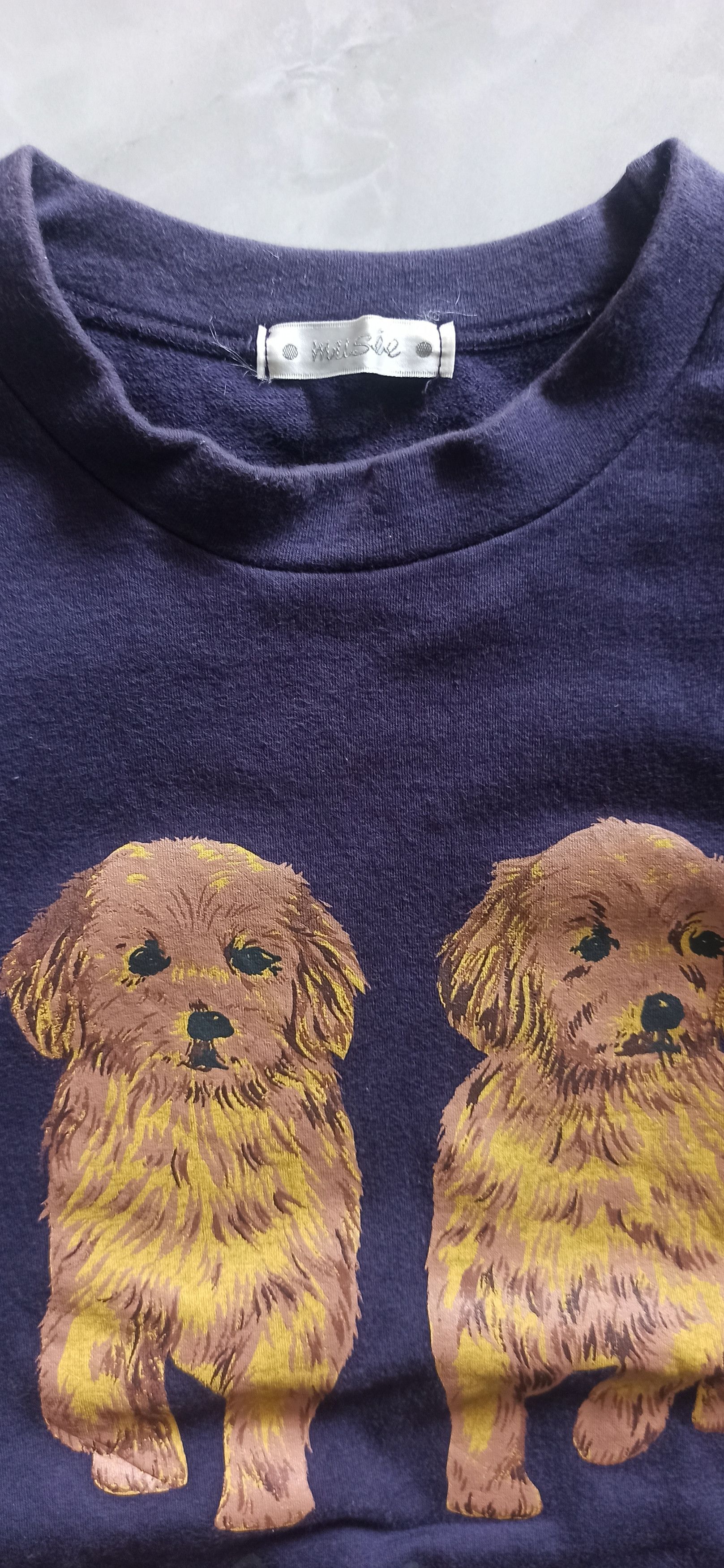 Edition Japan × Japanese Brand × Vintage Vintage Musee Dog Big Logo Purple Boxy Sweatshirt Size US M / EU 48-50 / 2 - 4 Thumbnail