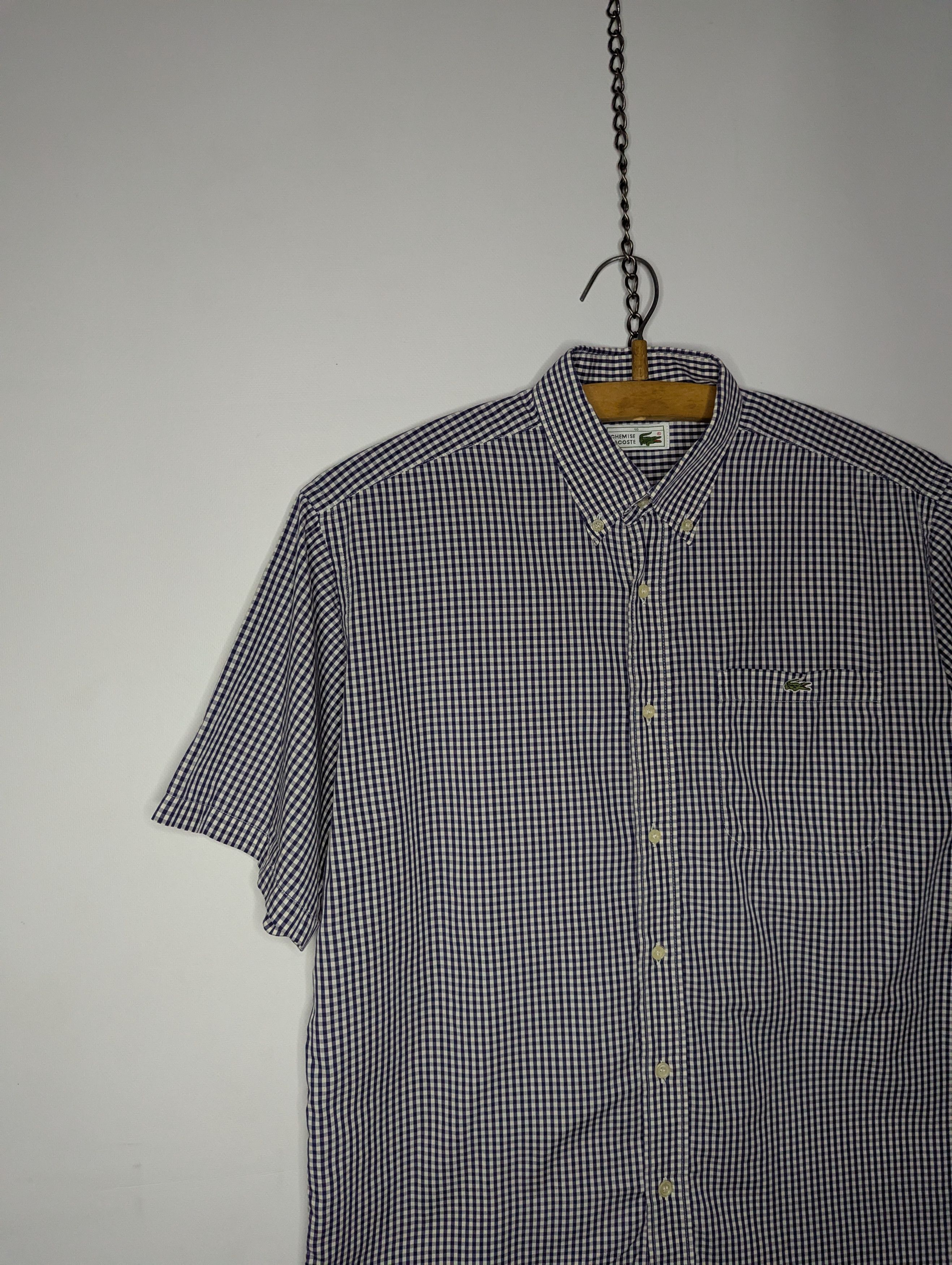Lacoste × Vintage CHEMISE LACOSTE Vintage Men's Short-Sleeved Shirt Sz 40 Size US L / EU 52-54 / 3 - 2 Thumbnail