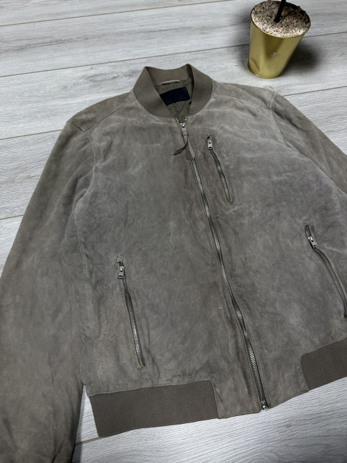 Allsaints Allsaints Kemble suede bomber leather jacket zip Size US XXL / EU 58 / 5 - 4 Thumbnail