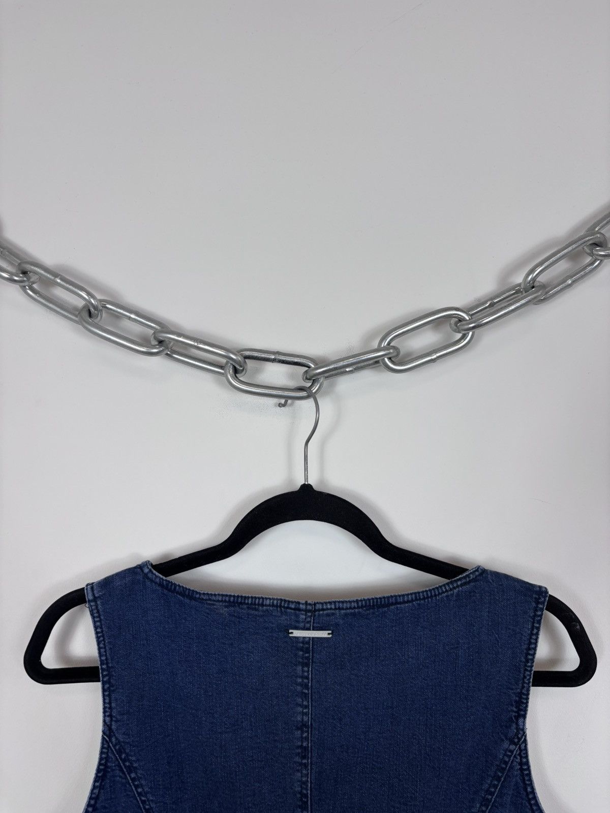 Trussardi Trussardi Jeans Women’s Italian Luxury Blue Denim Dress Size L / US 10 / IT 46 - 11 Thumbnail